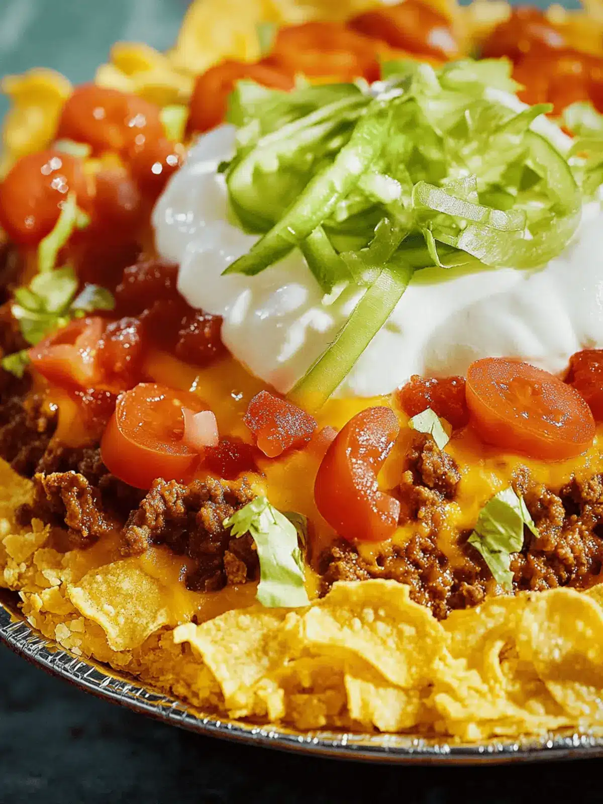 Taco Pie with a Crispy Crust
