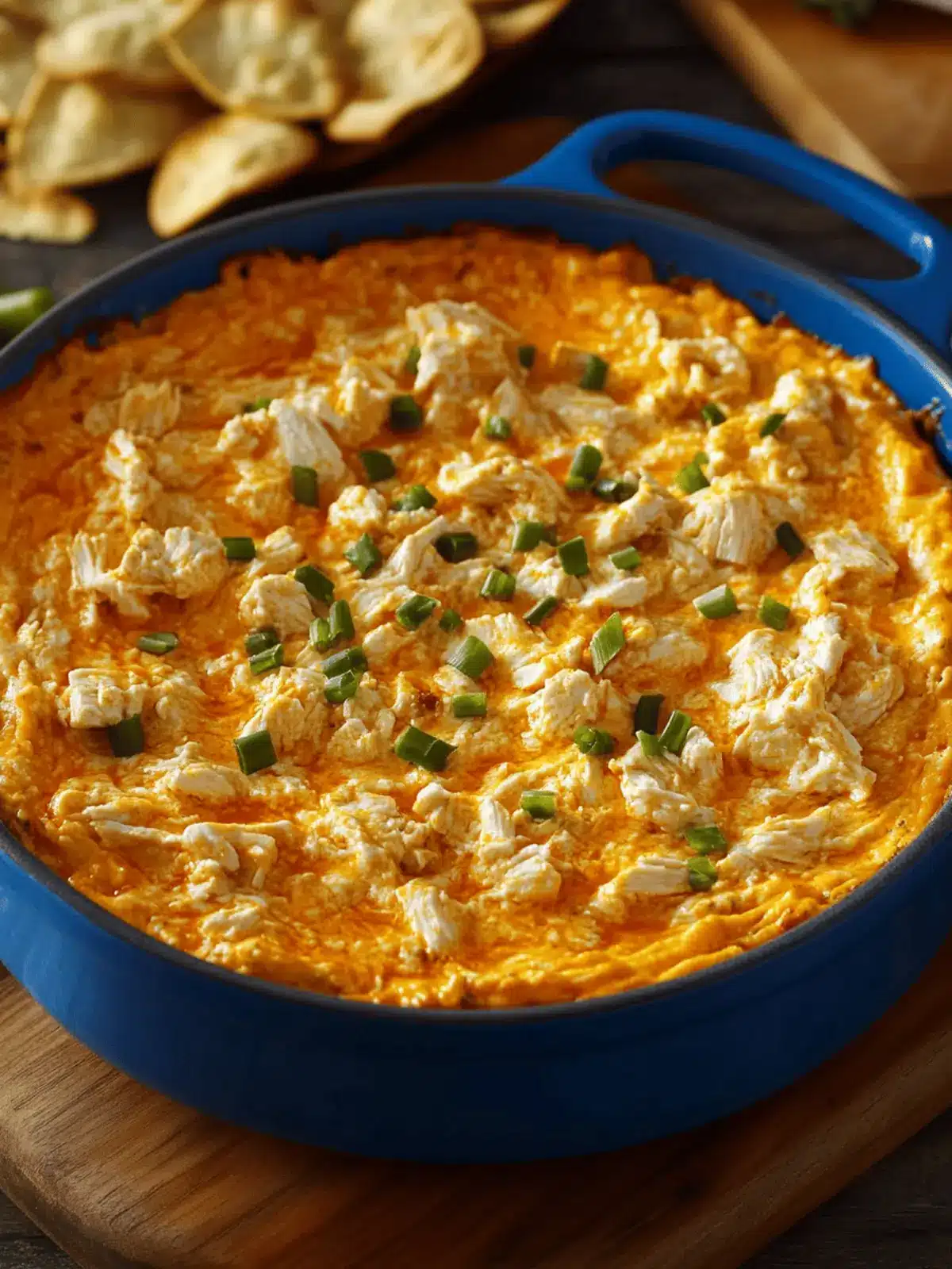 Creamy Spicy Buffalo Chicken Party Dip