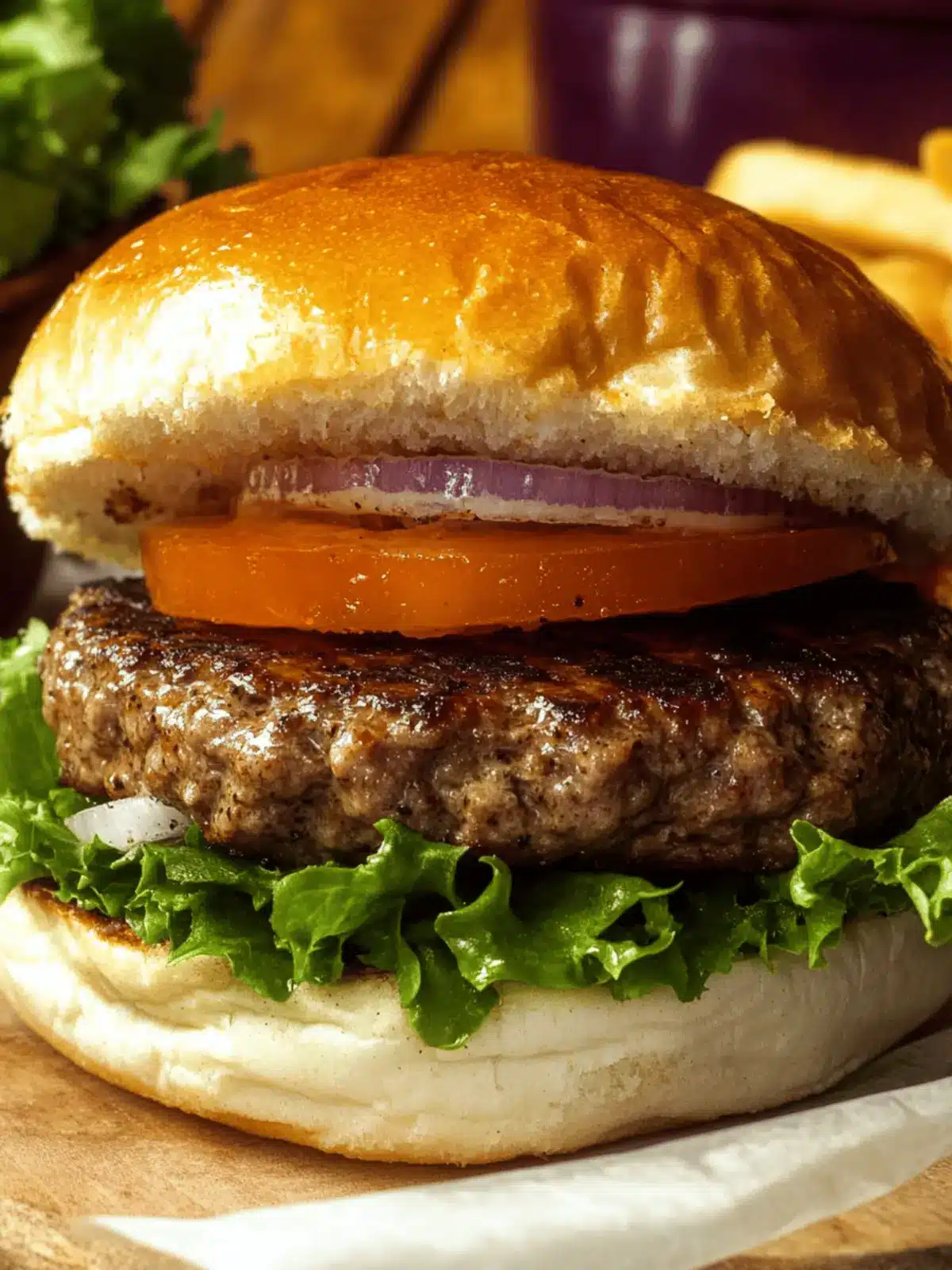 Juicy Grilled Ranch-Style Beef Burgers