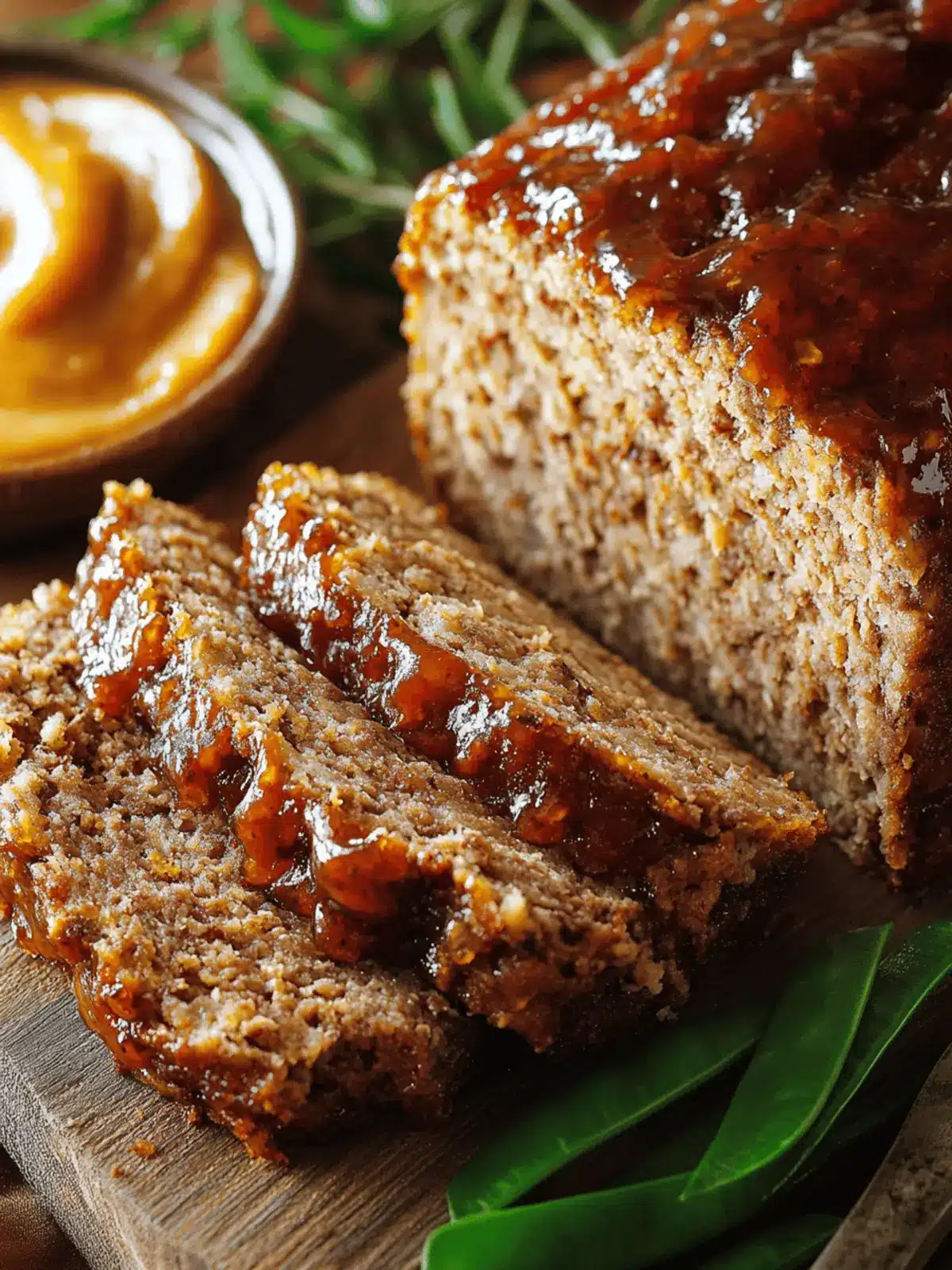 Wild Game Comfort Loaf with Tangy Mustard Glaze