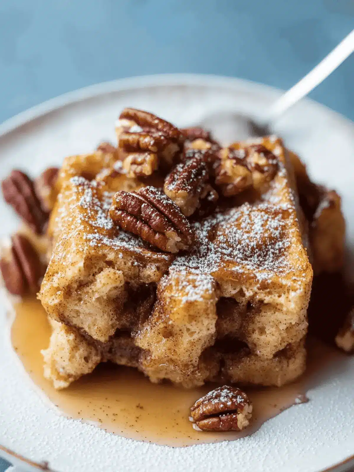 Baked French Toast with Cinnamon-Pecan Crunch