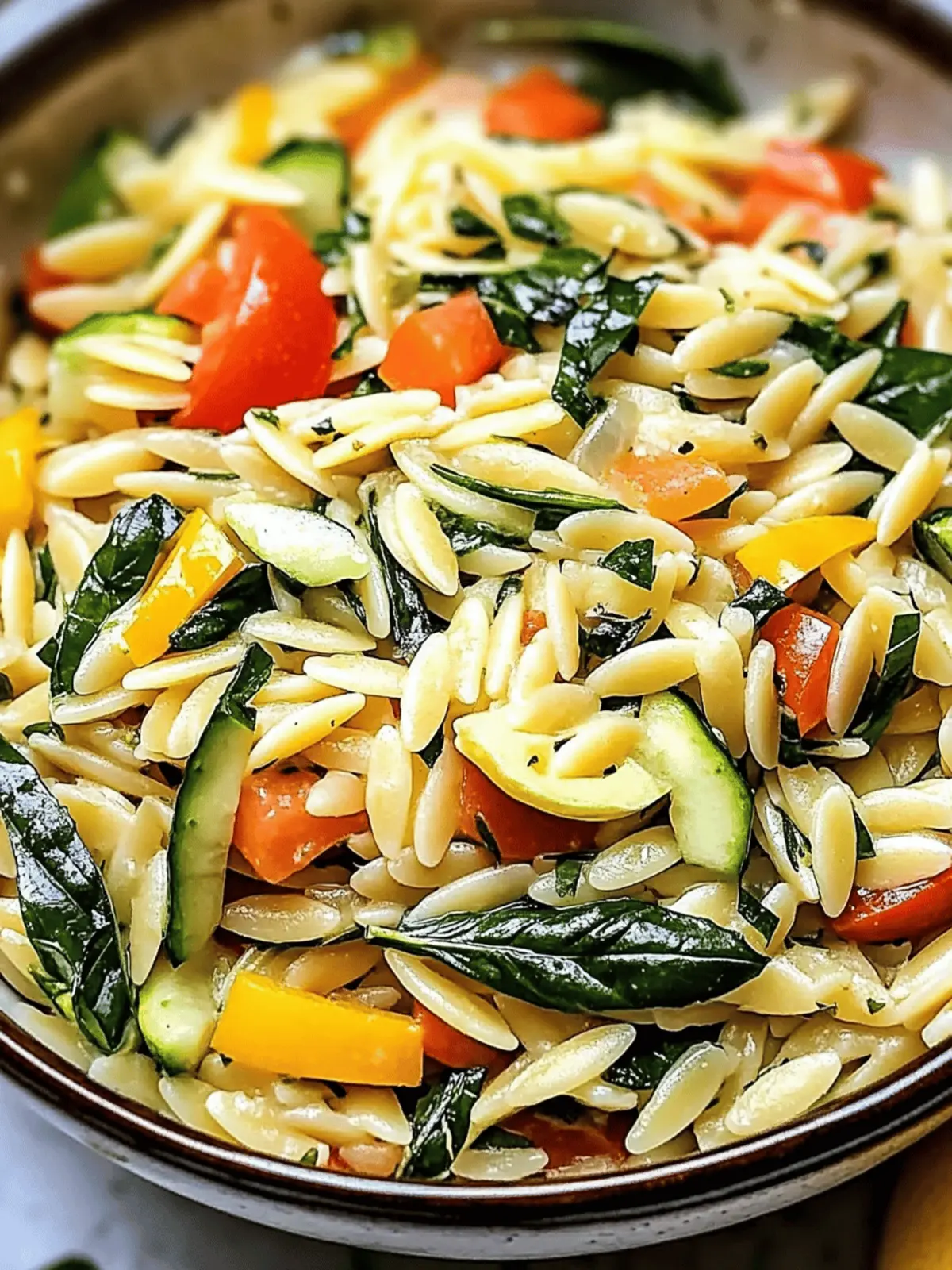 Zesty Lemon Garlic Orzo with Veggies for a Perfect Summer Delight 2 Zesty Lemon Garlic Orzo with Veggies for Summer Bliss