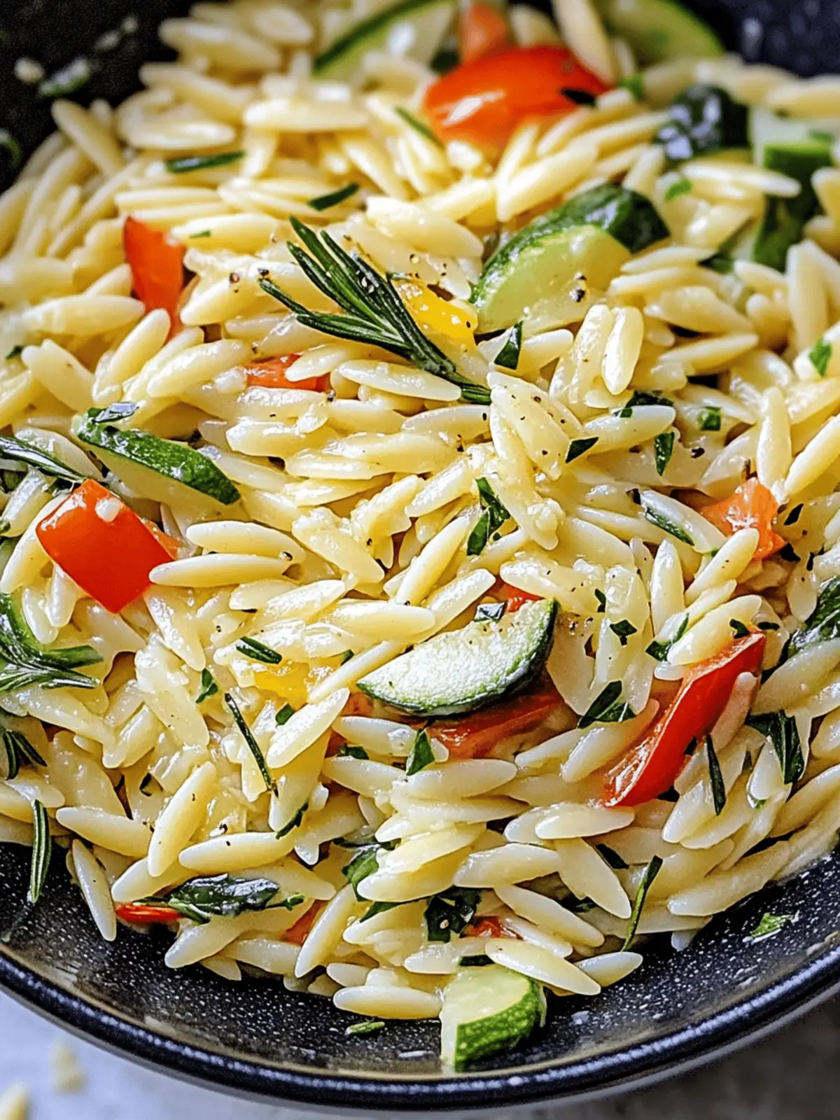 Lemon Garlic Orzo with Veggies: A Refreshing Summer Dish 2 Lemon Garlic Orzo with Veggies