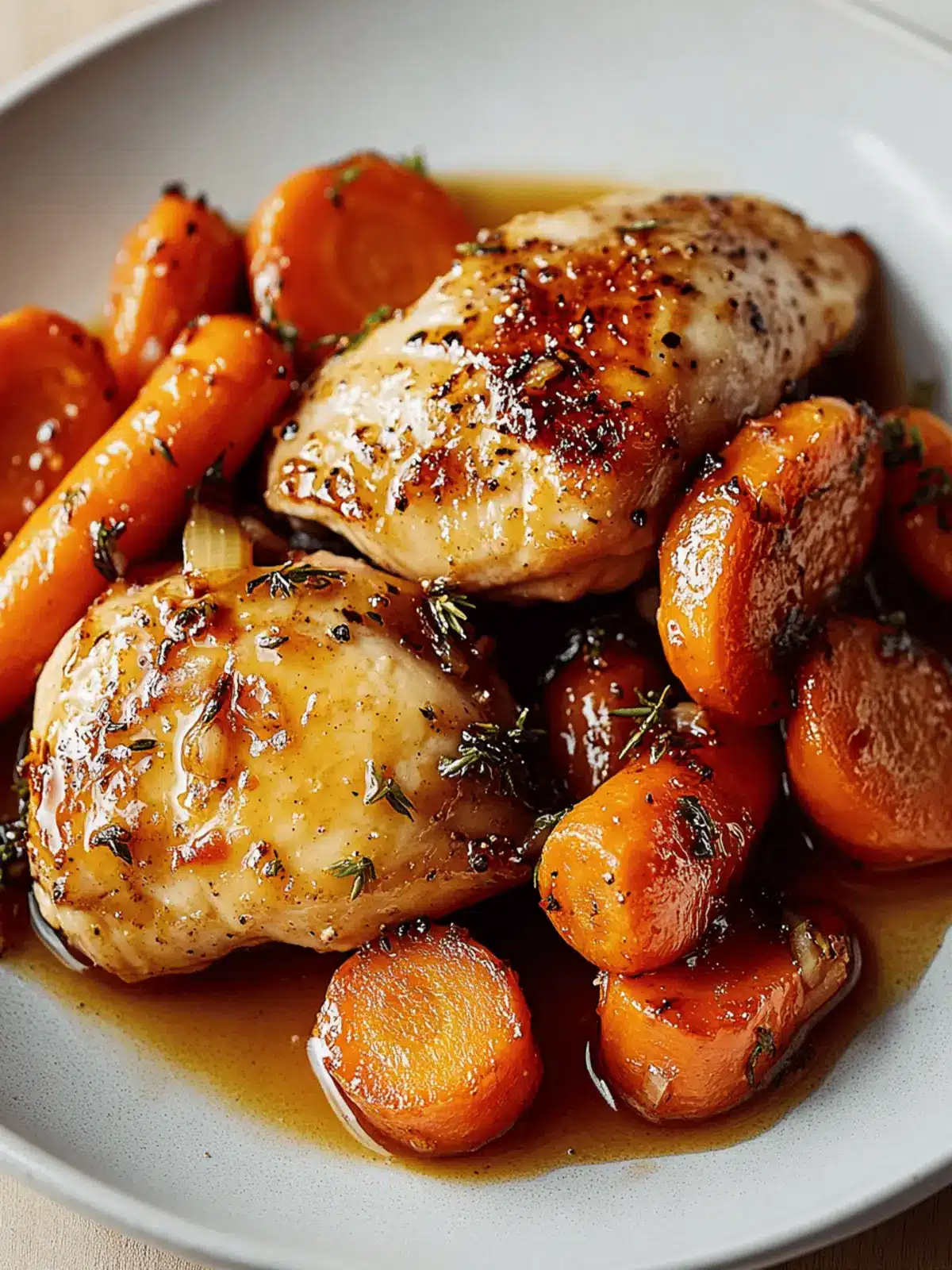 Honey Glazed Carrots & Chicken