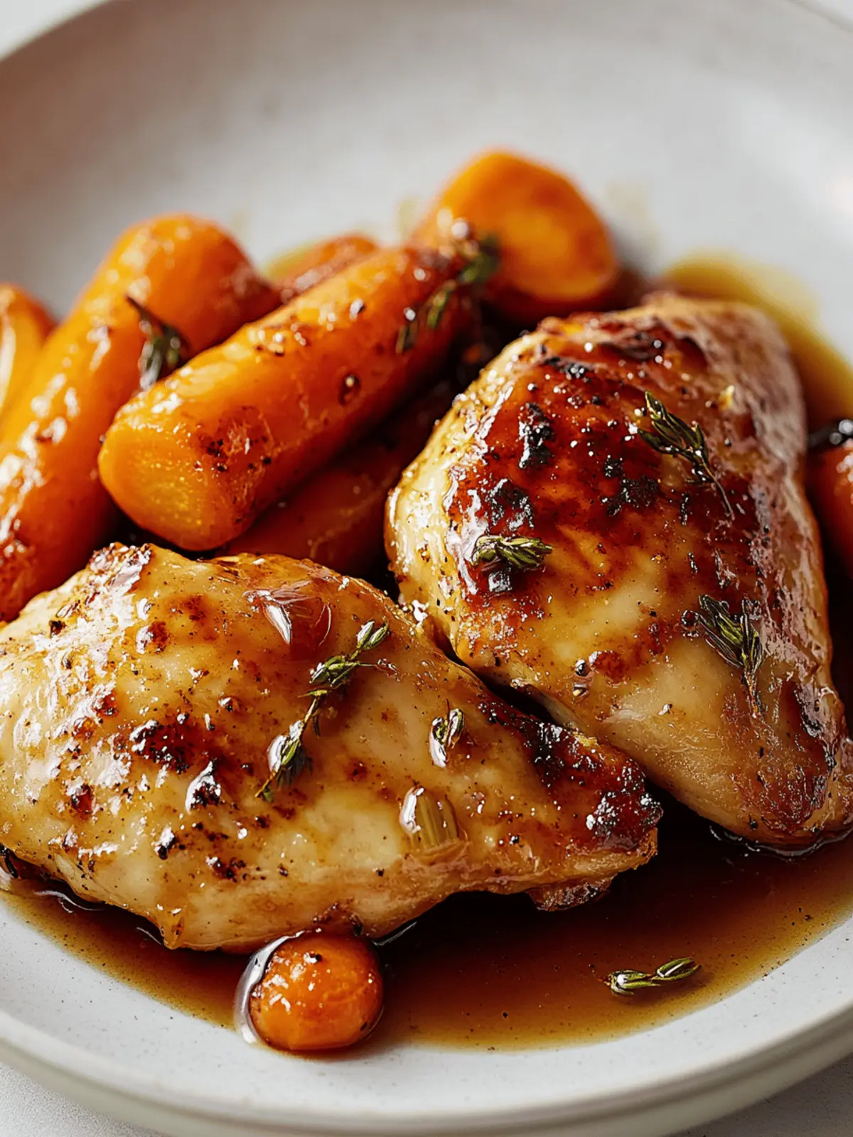 Honey Glazed Carrots & Chicken