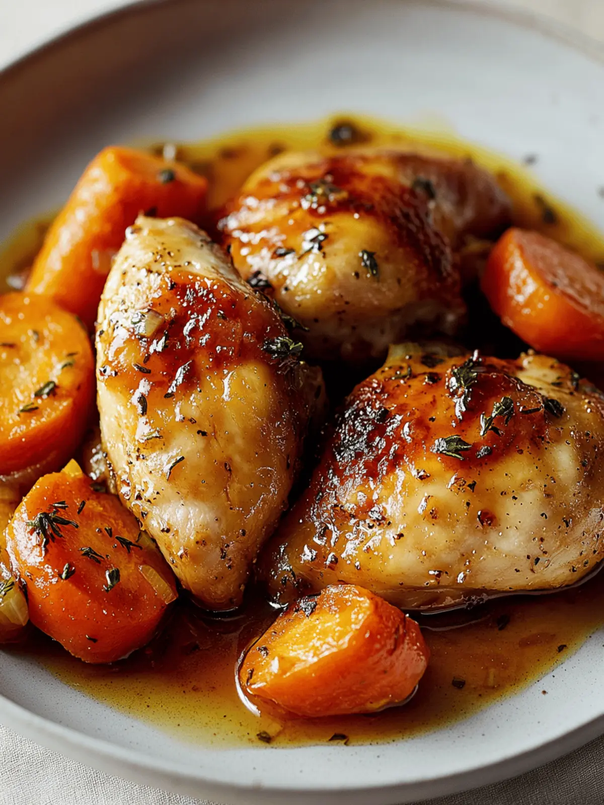 Honey Glazed Carrots & Chicken