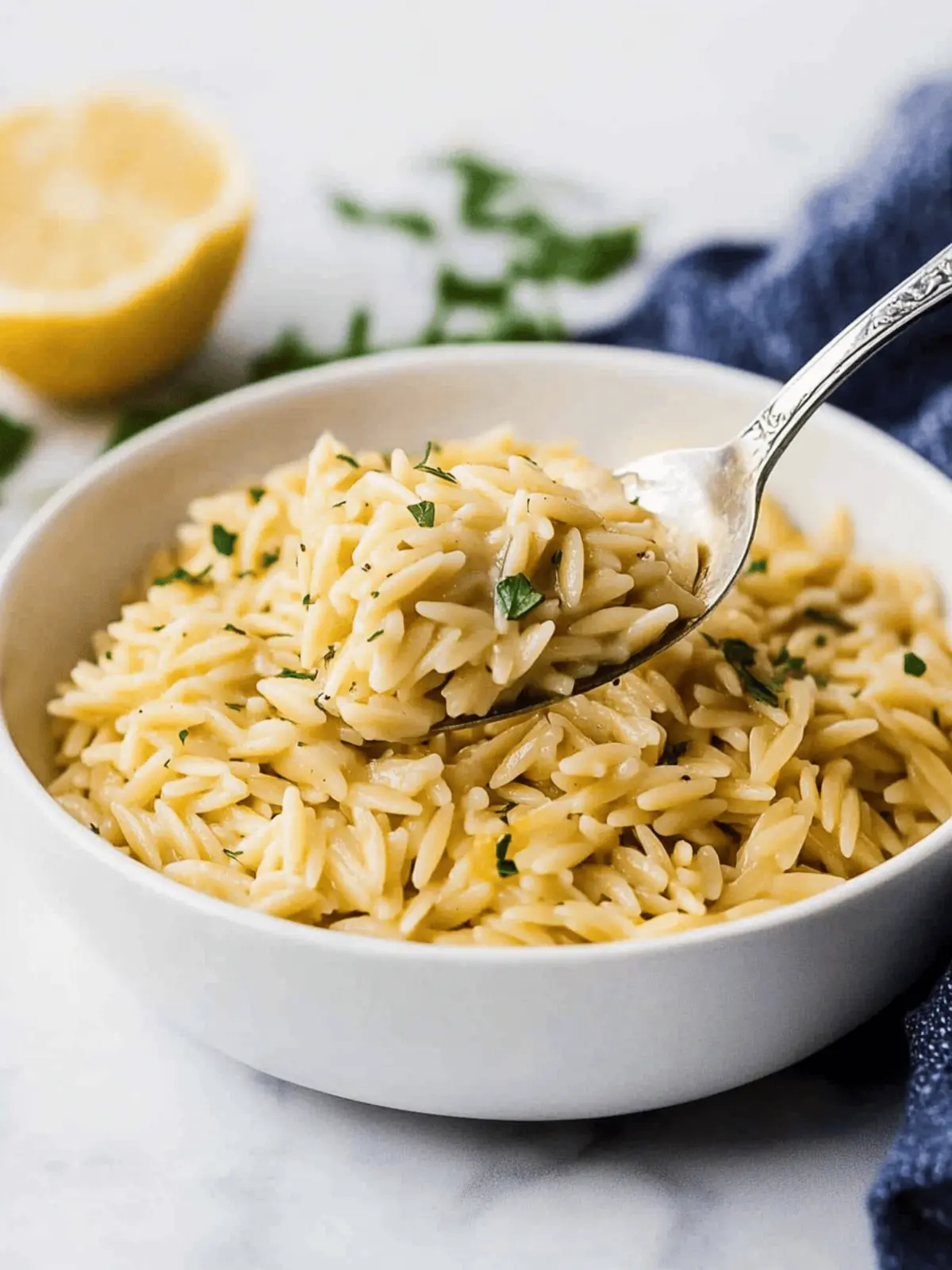 Garlic Lemon Orzo - Savor the Best One-Pan Delight! 3 Garlic Lemon Orzo - Savor the Best