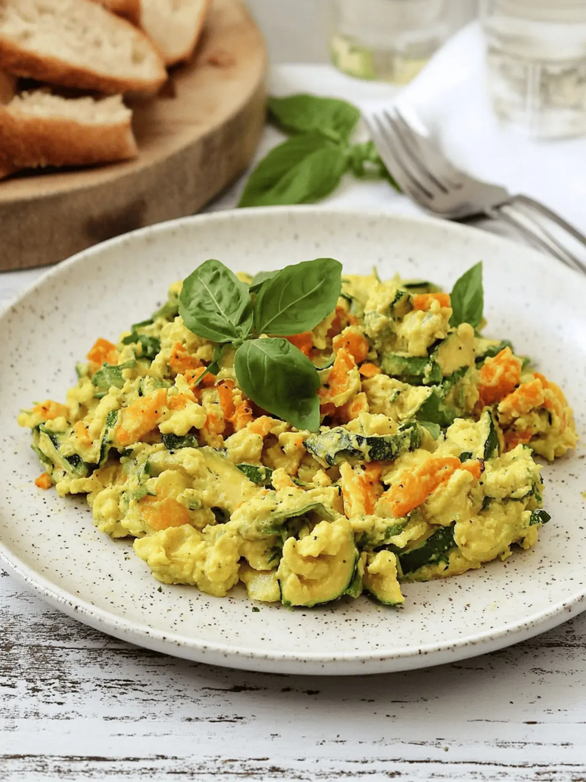 Zucchini Blossom and Egg Scramble