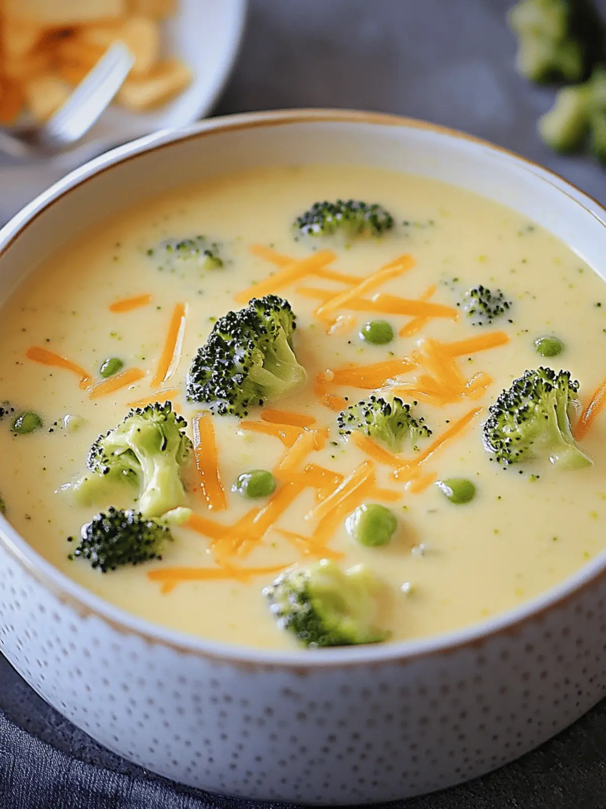 Creamy Broccoli Cheese Soup Inspired by Panera