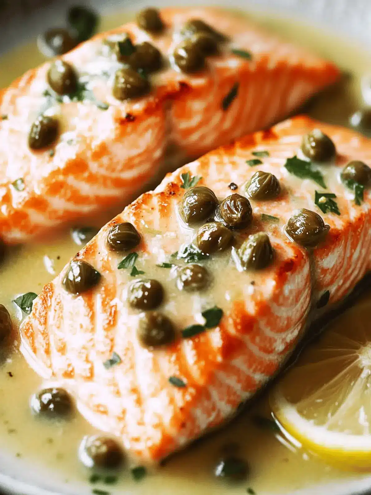 Pan-Seared Salmon in Lemon-Caper Sauce
