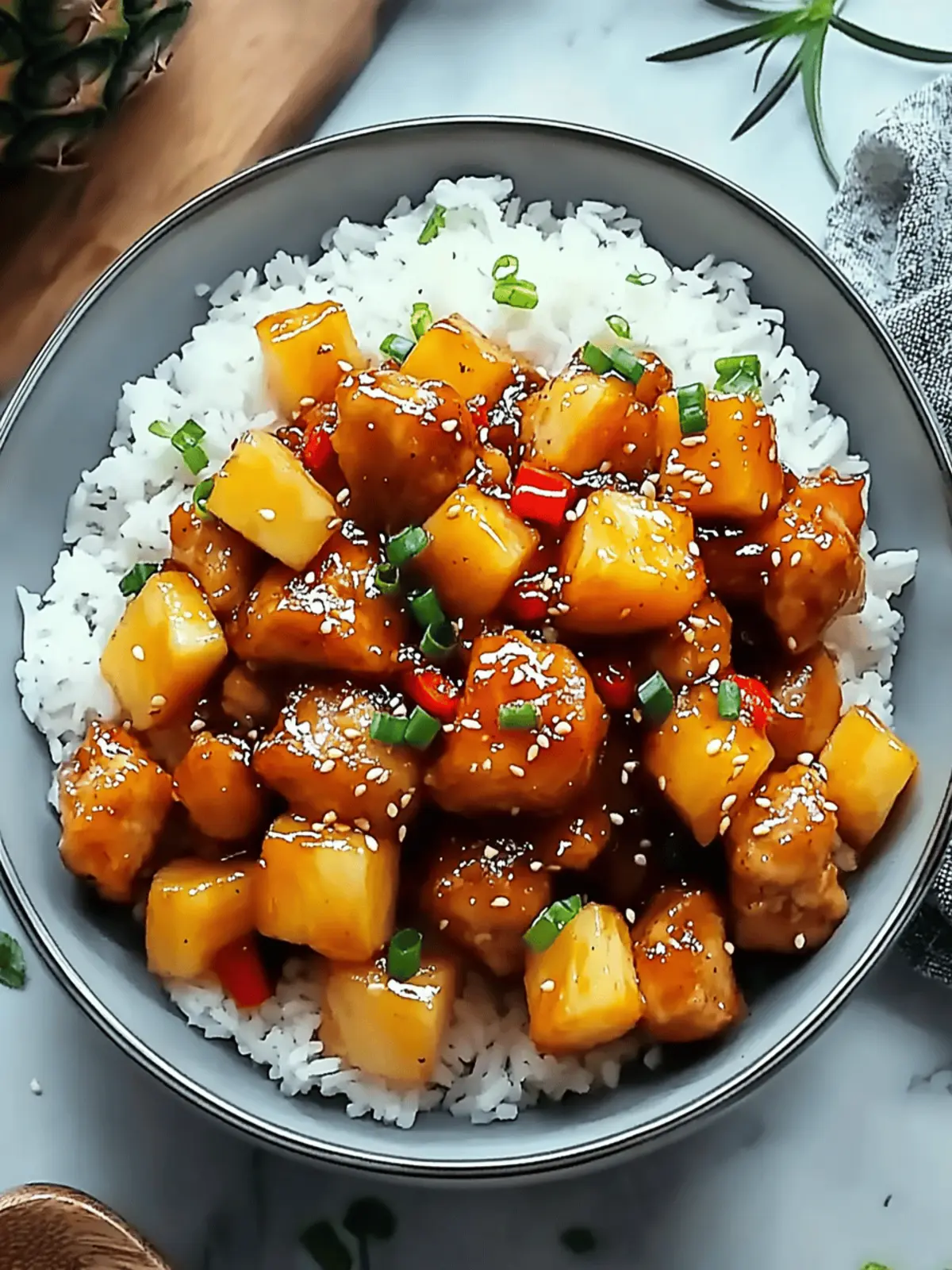 Sweet and Sour Chicken with Pineapple