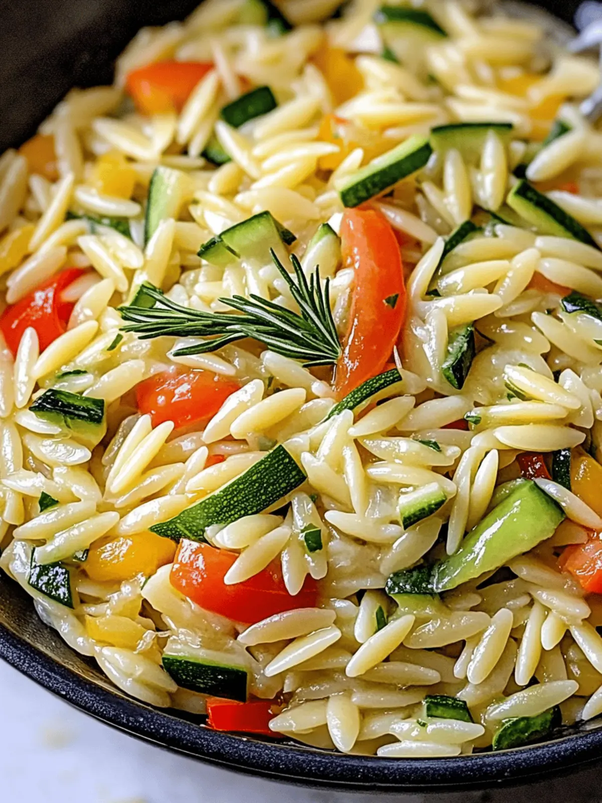 Lemon Garlic Orzo with Veggies: A Refreshing Summer Dish 3 Lemon Garlic Orzo with Veggies