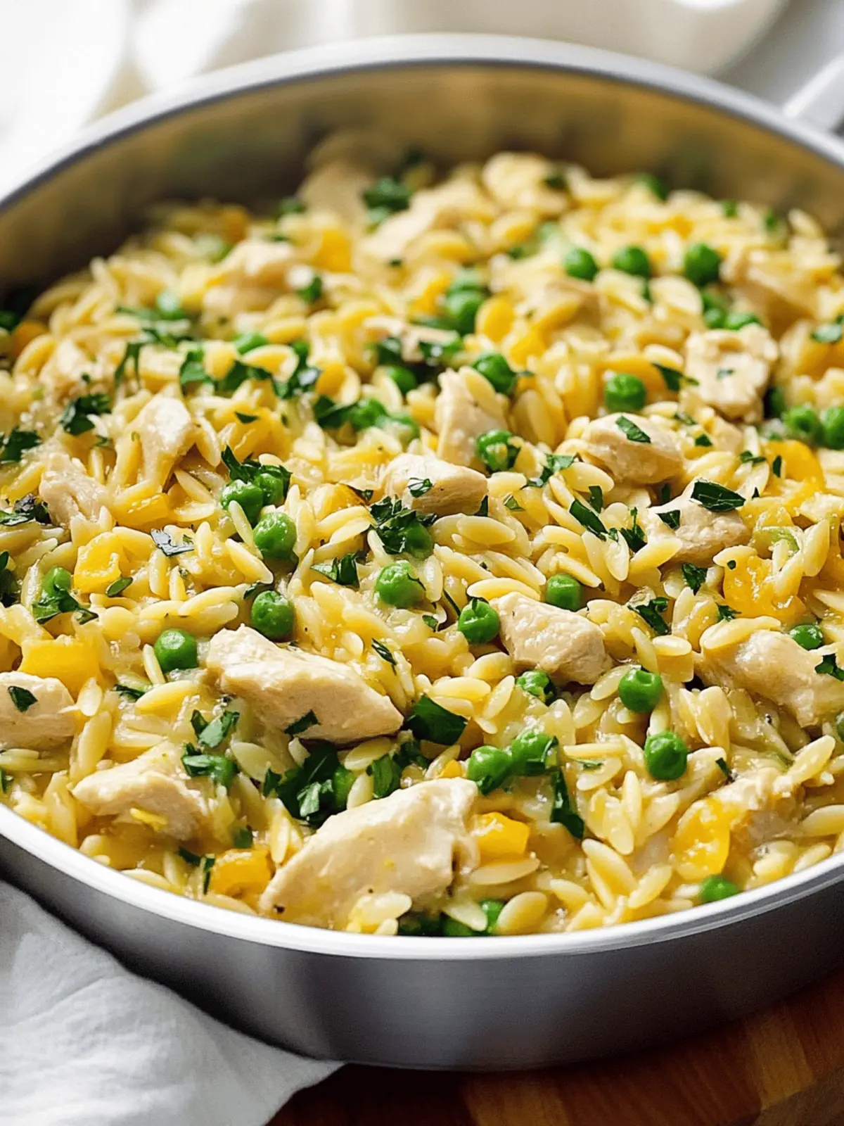 Lemon Chicken Orzo Pasta