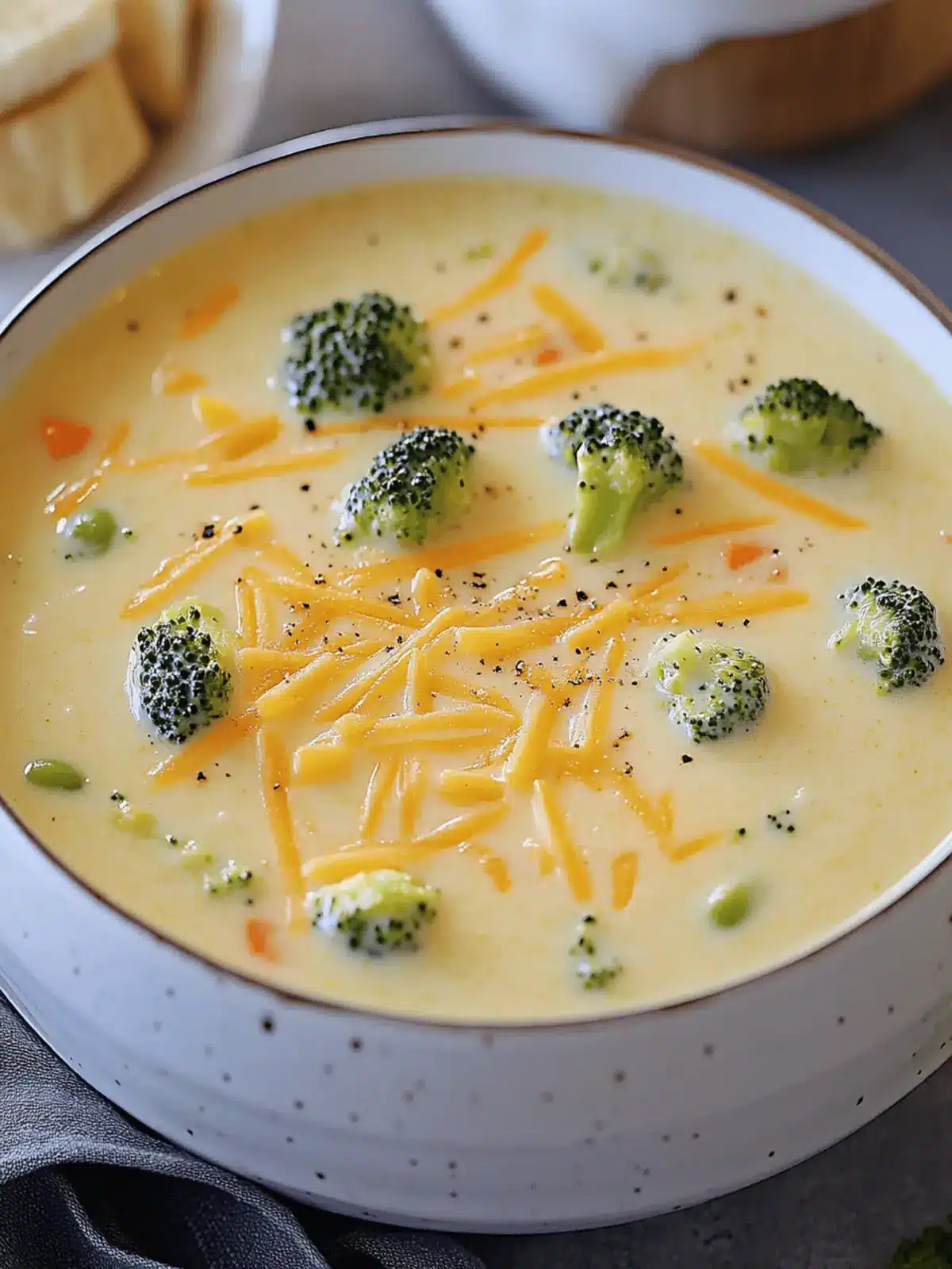 Creamy Broccoli Cheese Soup Inspired by Panera