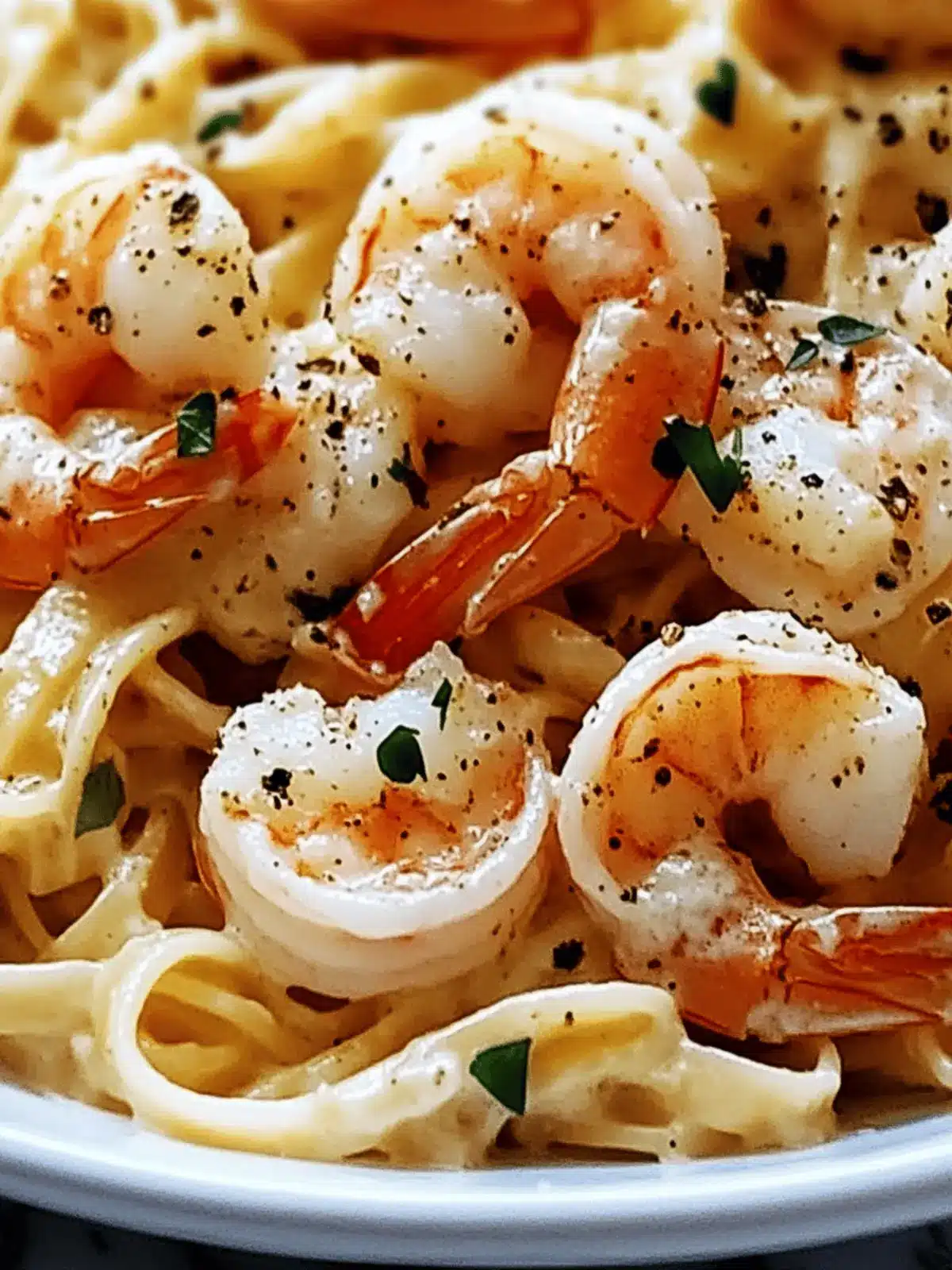 Garlic Butter Shrimp Linguine with a Creamy Twist