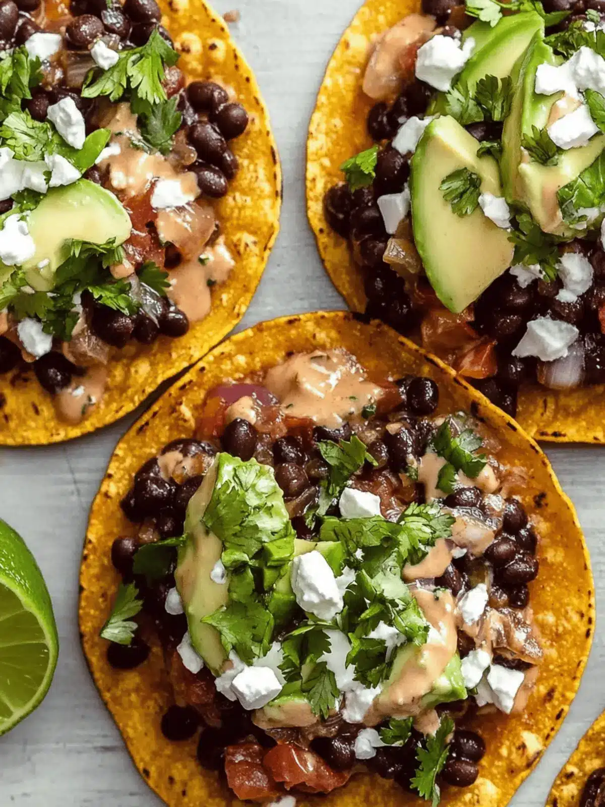 Black Bean Tostadas - Dishing Out Health