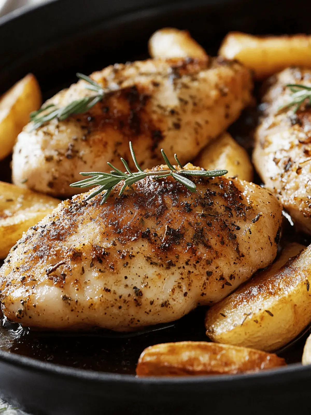 Herb-Infused Crispy Chicken with Golden Oven Fries