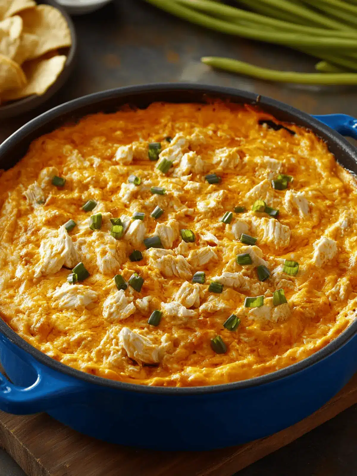 Creamy Spicy Buffalo Chicken Party Dip