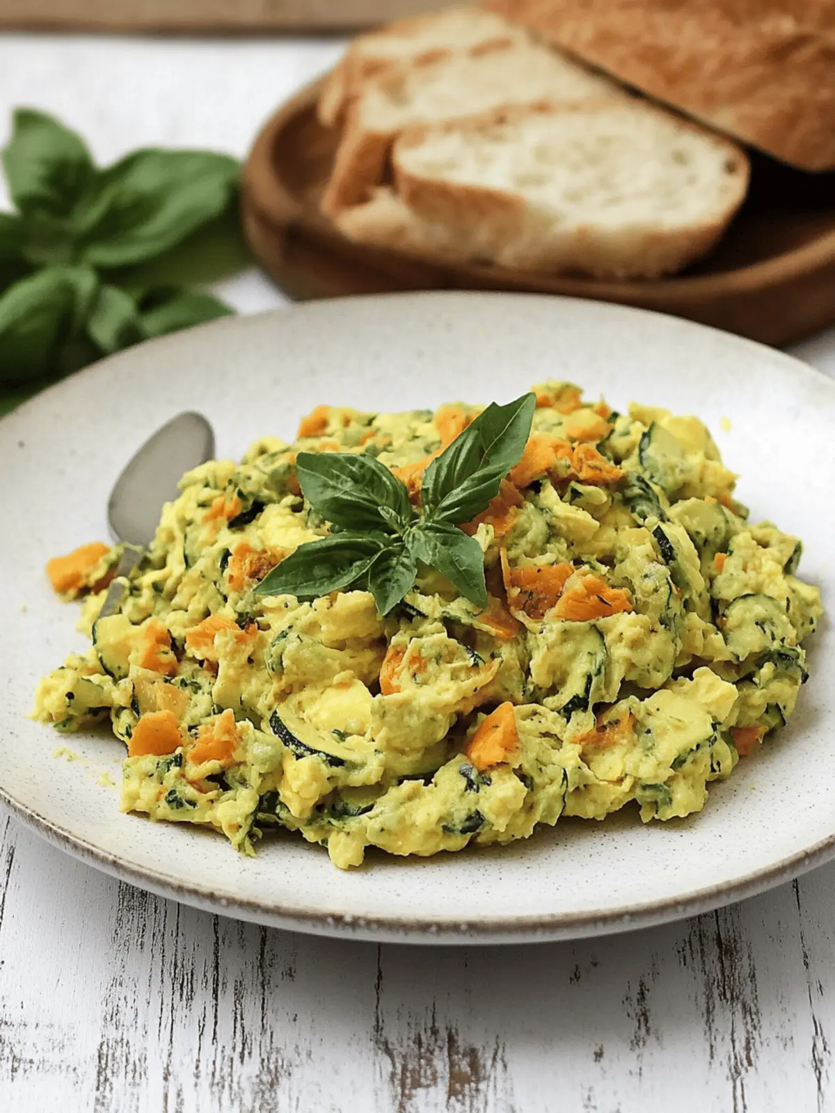 Zucchini Blossom and Egg Scramble