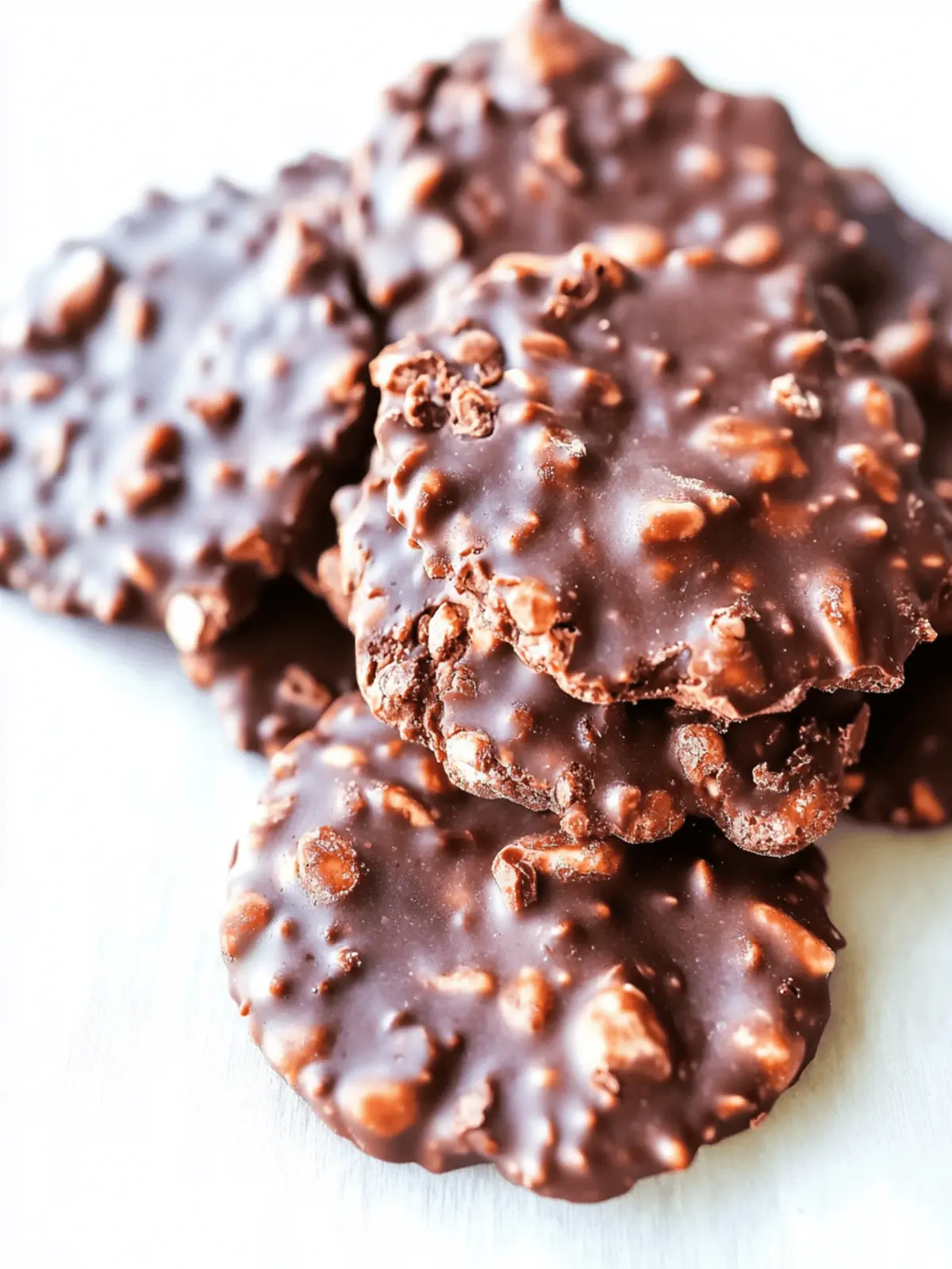 Healthy No-Bake Chocolate Cookies