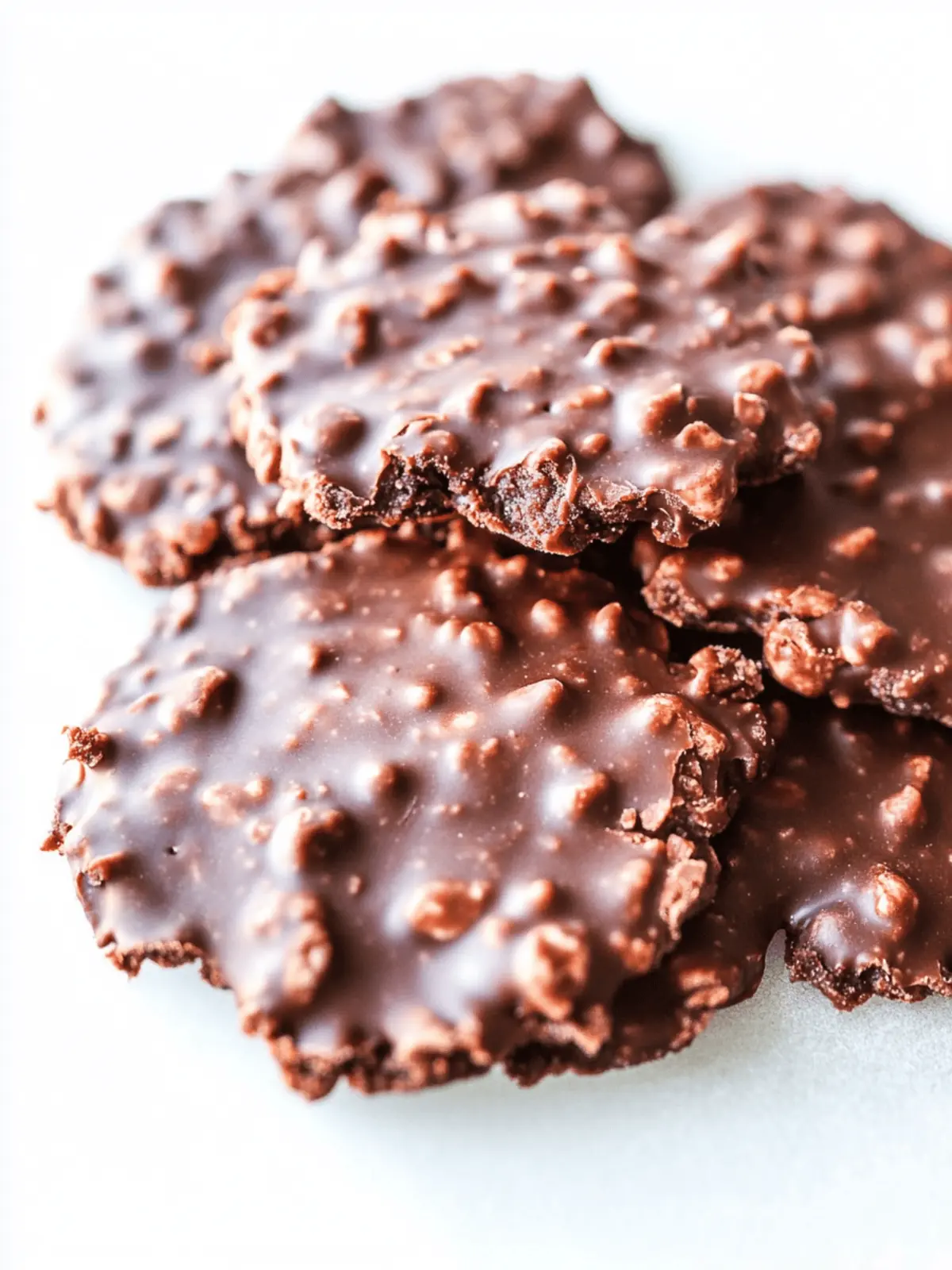 Healthy No-Bake Chocolate Cookies