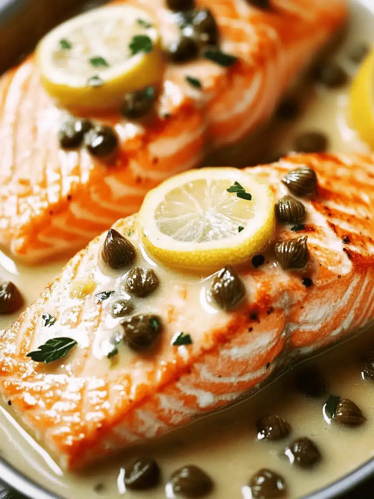 Pan-Seared Salmon in Lemon-Caper Sauce