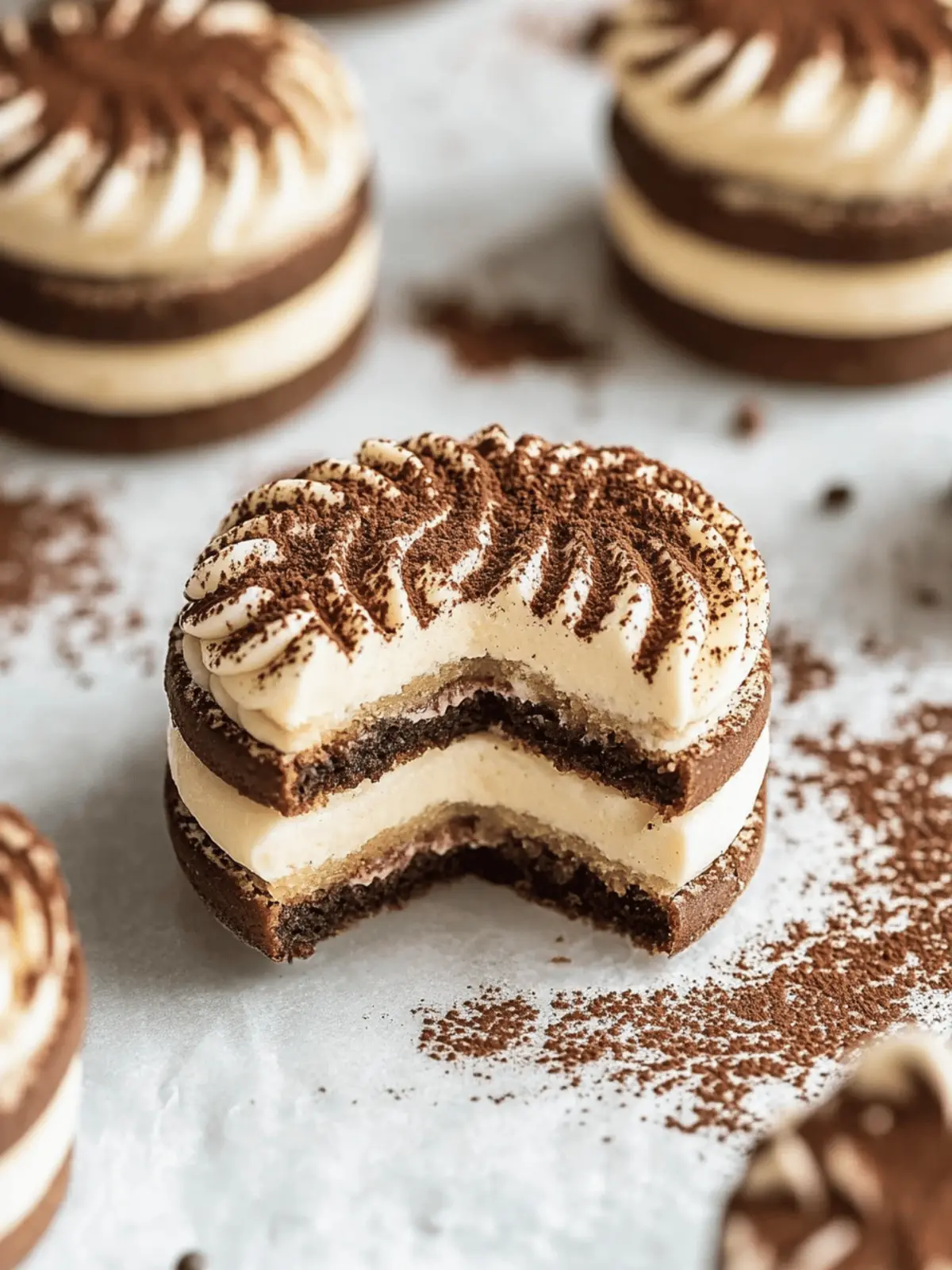 Tiramisu Sandwich Cookies Recipe