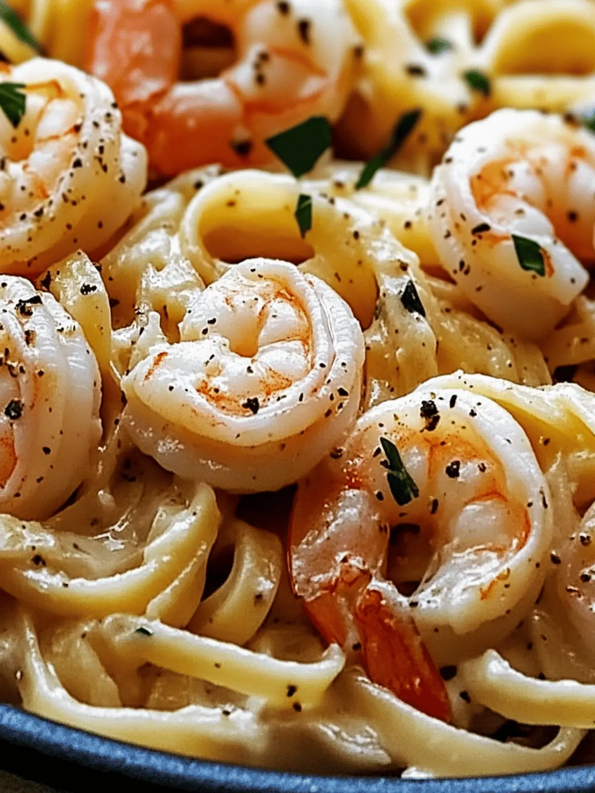 Garlic Butter Shrimp Linguine with a Creamy Twist