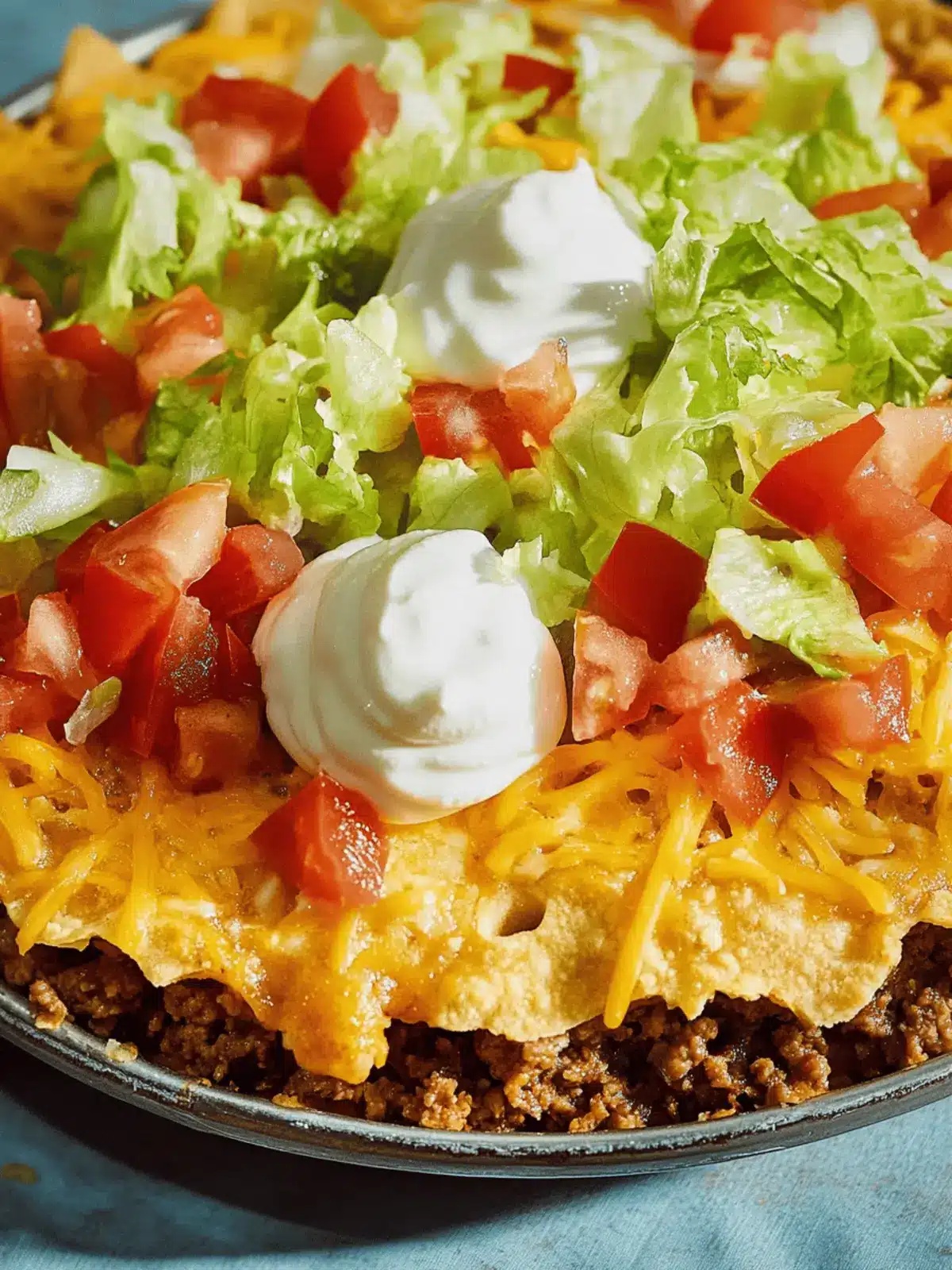 Taco Pie with a Crispy Crust