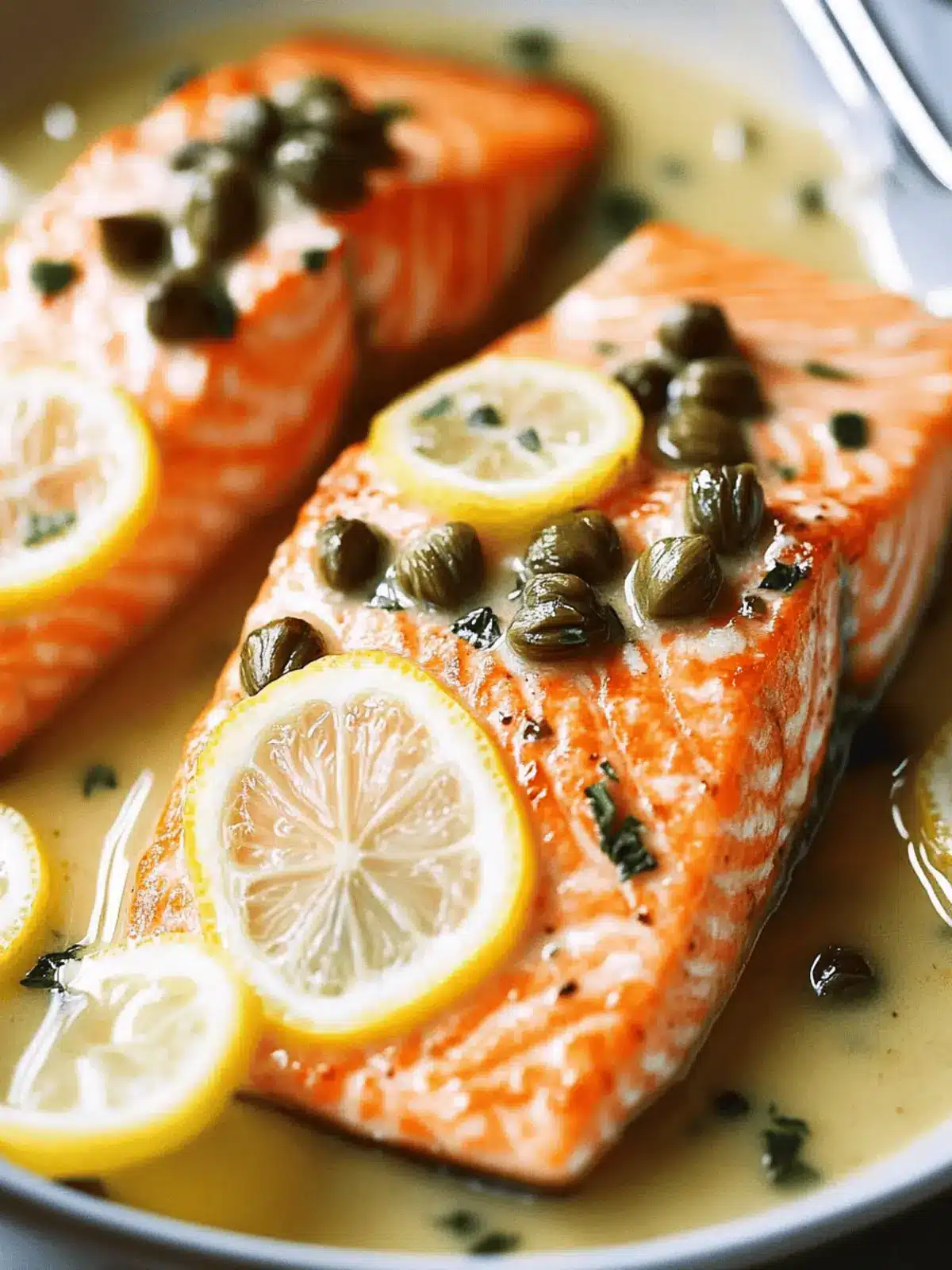 Pan-Seared Salmon in Lemon-Caper Sauce