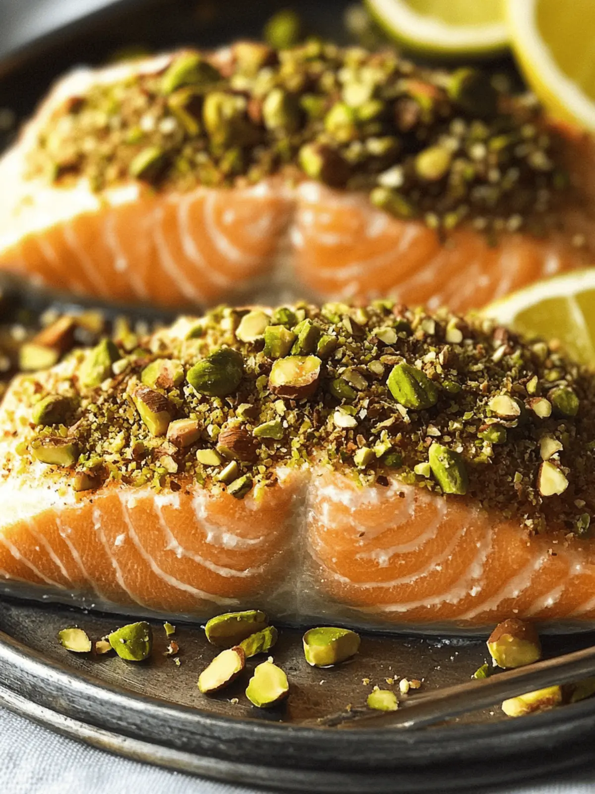 Crispy Pistachio-Coated Salmon