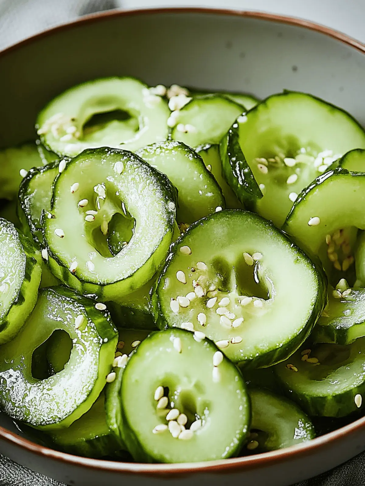 Refreshing Japanese Cucumber Sunomono Salad