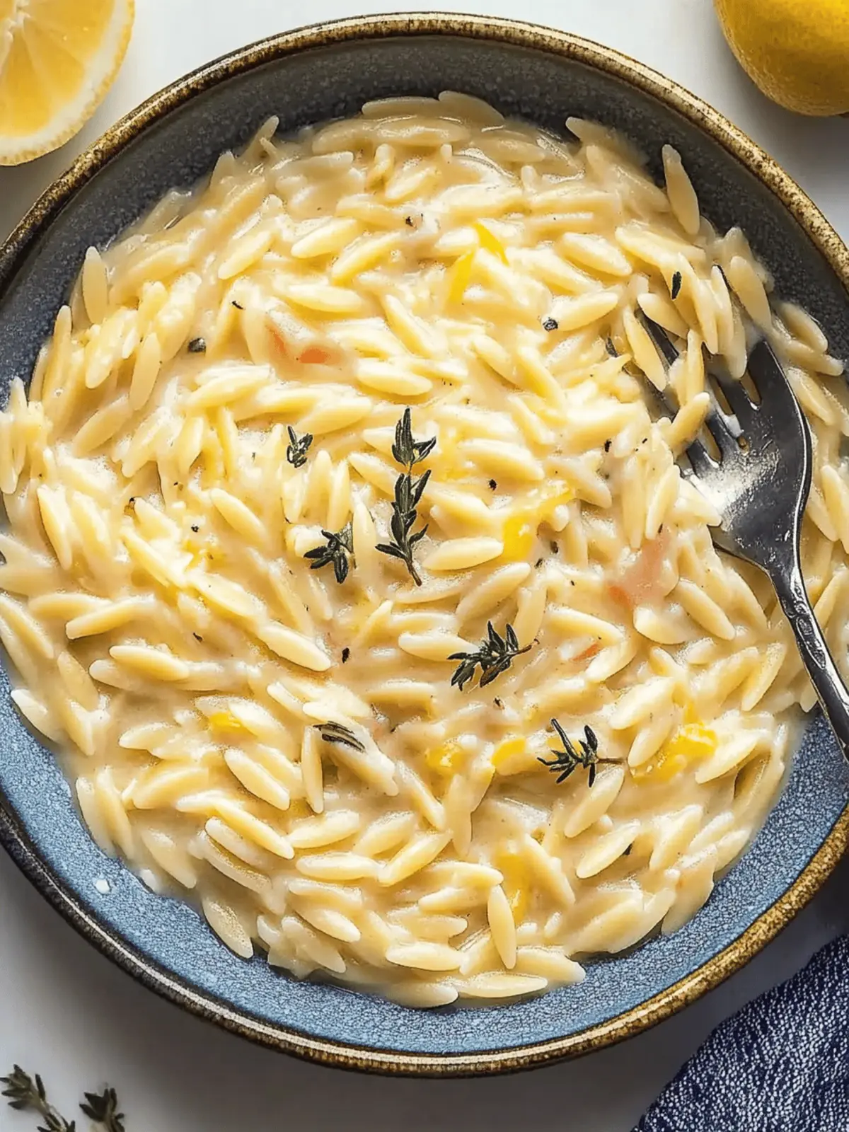 One Pot Lemon Orzo Pasta - Zesty Comfort in Every Bite 3 One Pot Lemon Orzo Pasta