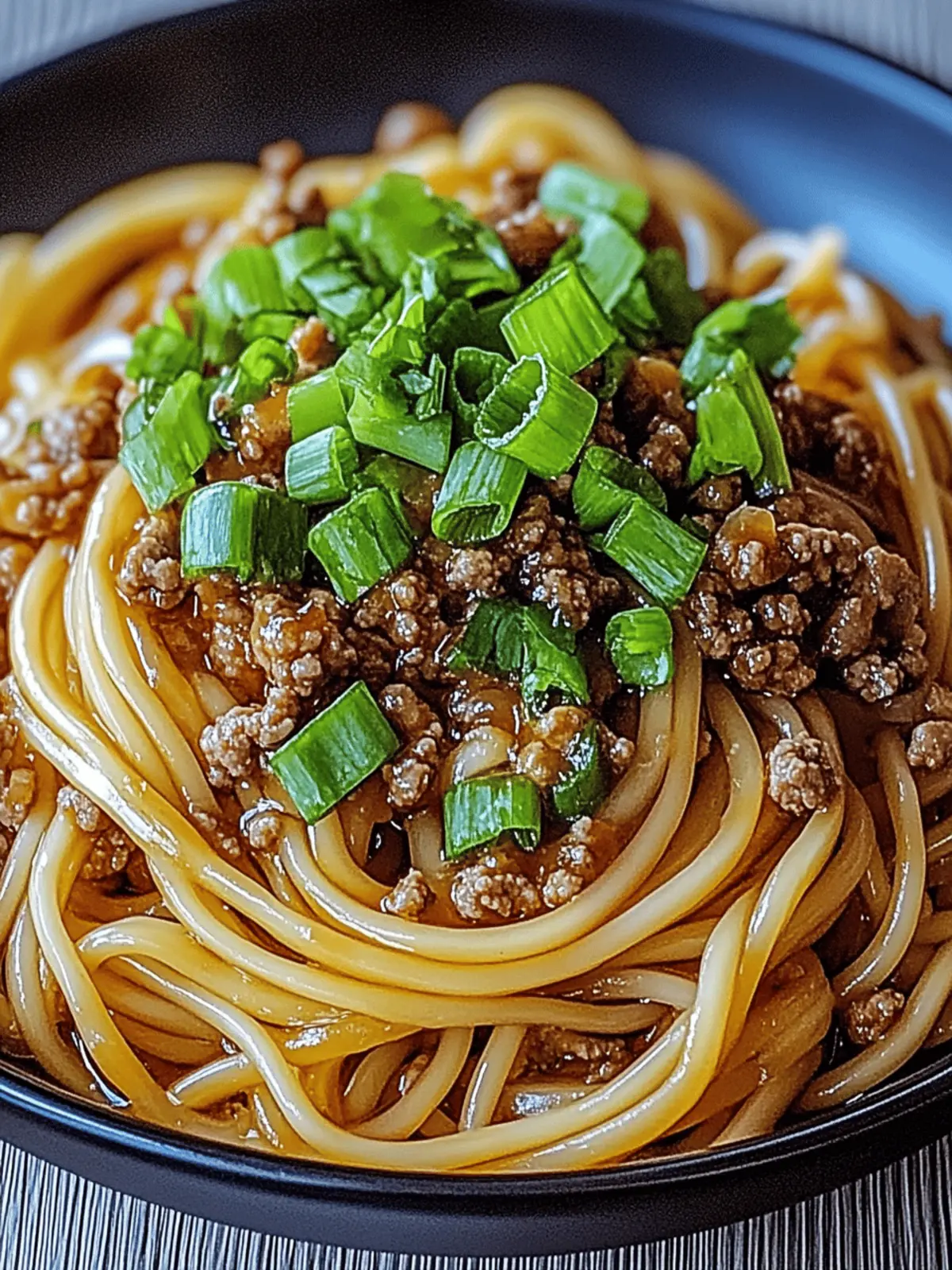 Quick & Flavorful Asian Ground Beef Noodles Recipe