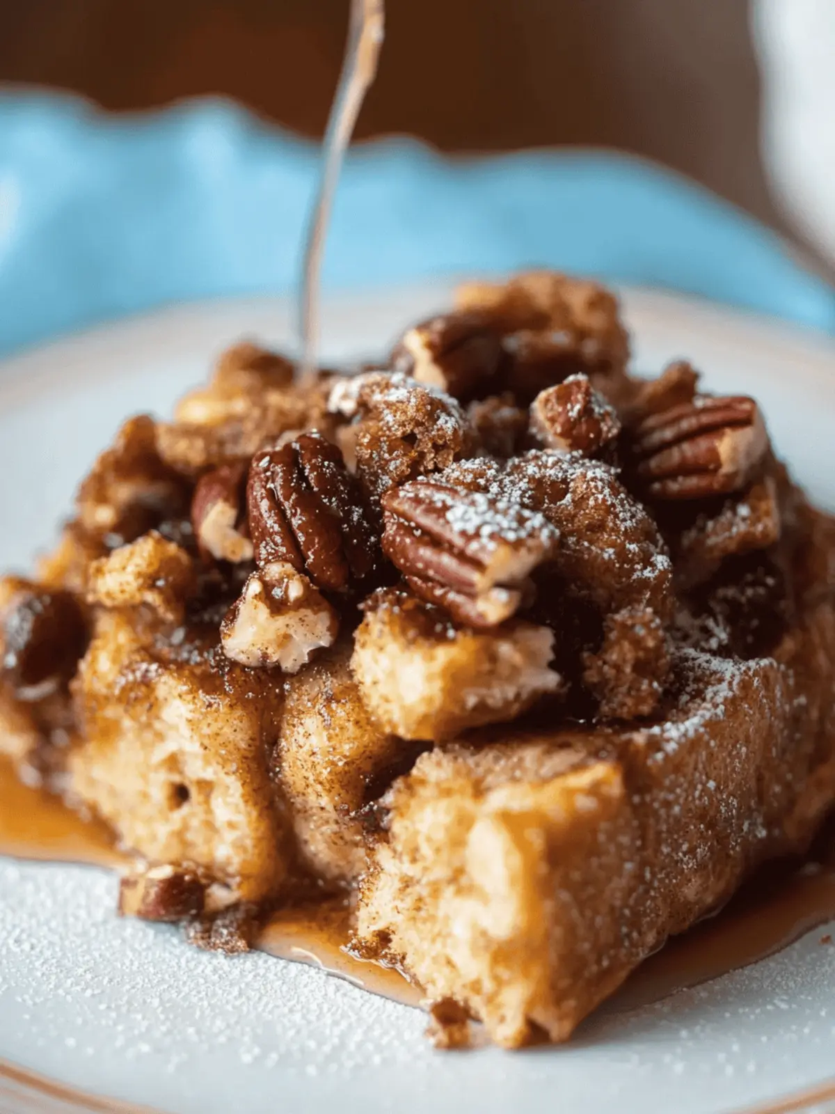 Baked French Toast with Cinnamon-Pecan Crunch
