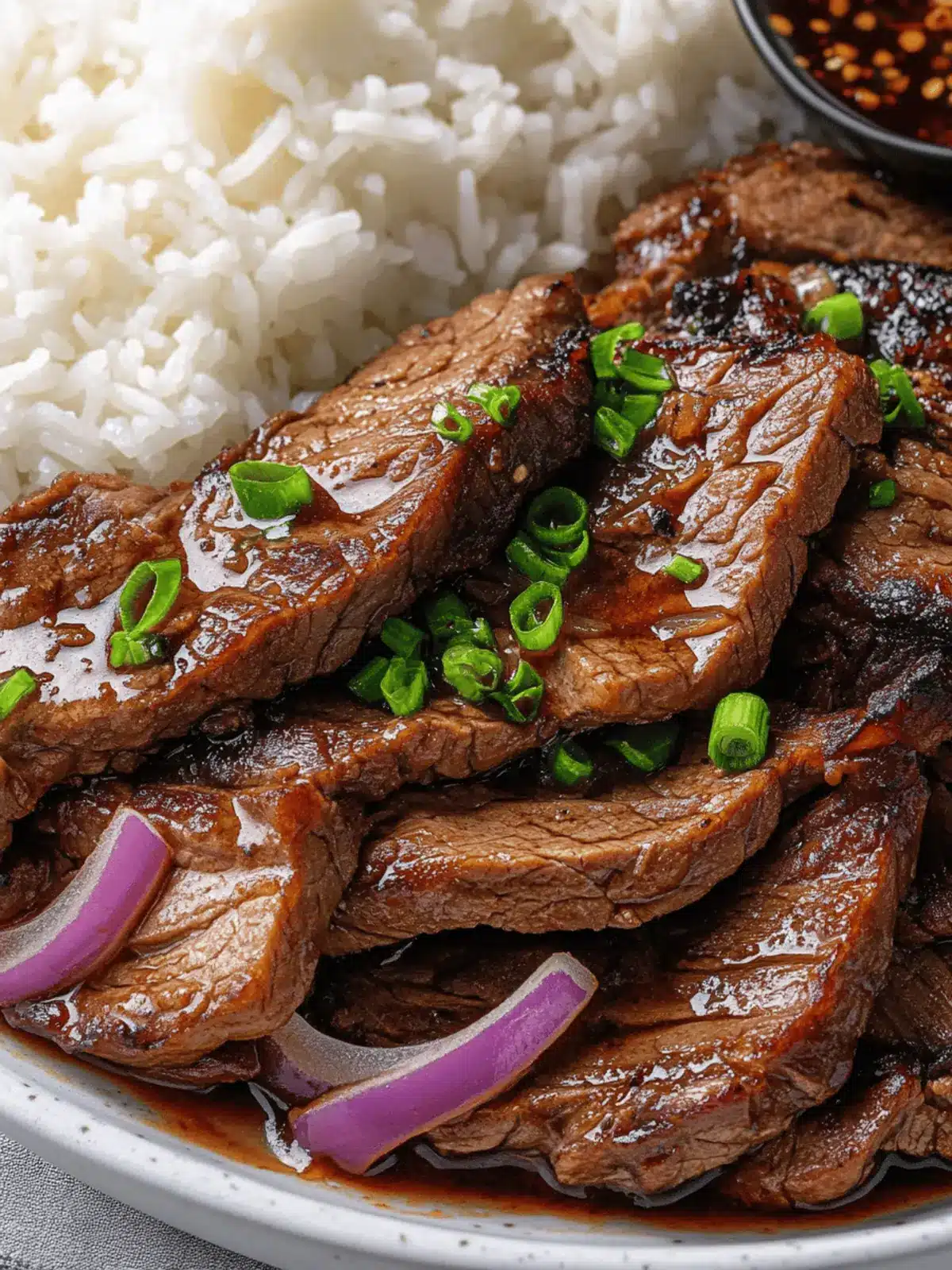 Filipino Beef Steak in Savory Soy Sauce and Garlic