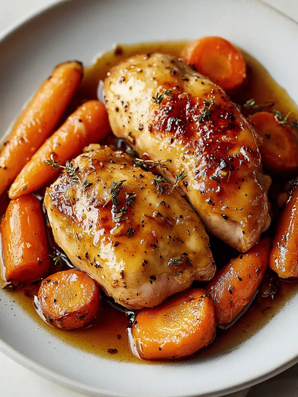 Honey Glazed Carrots & Chicken