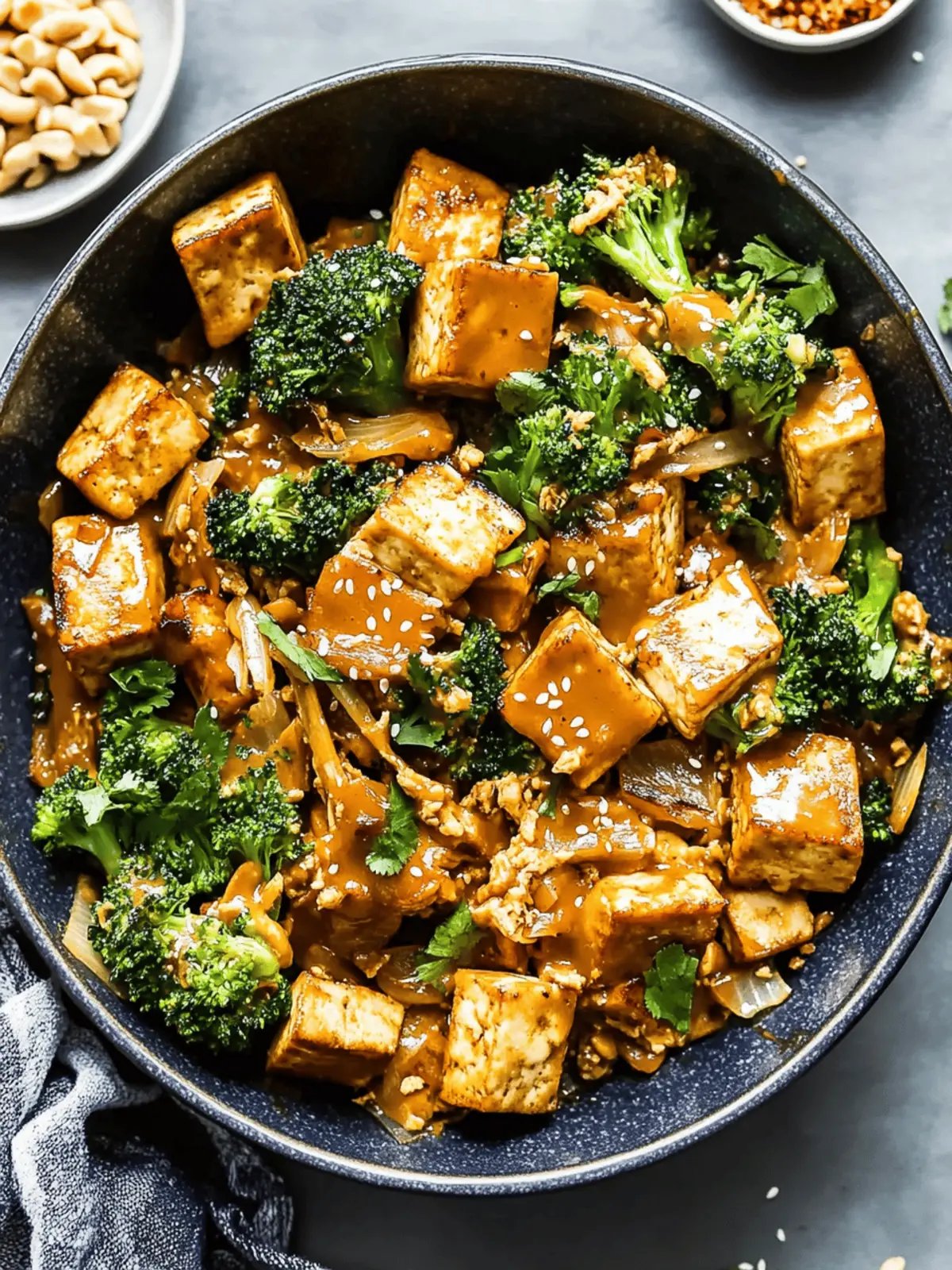 Delicious Tofu Stir-Fry with Peanut Sauce Ready in 15 Minutes 4 Tofu Stir-Fry with Peanut Sauce