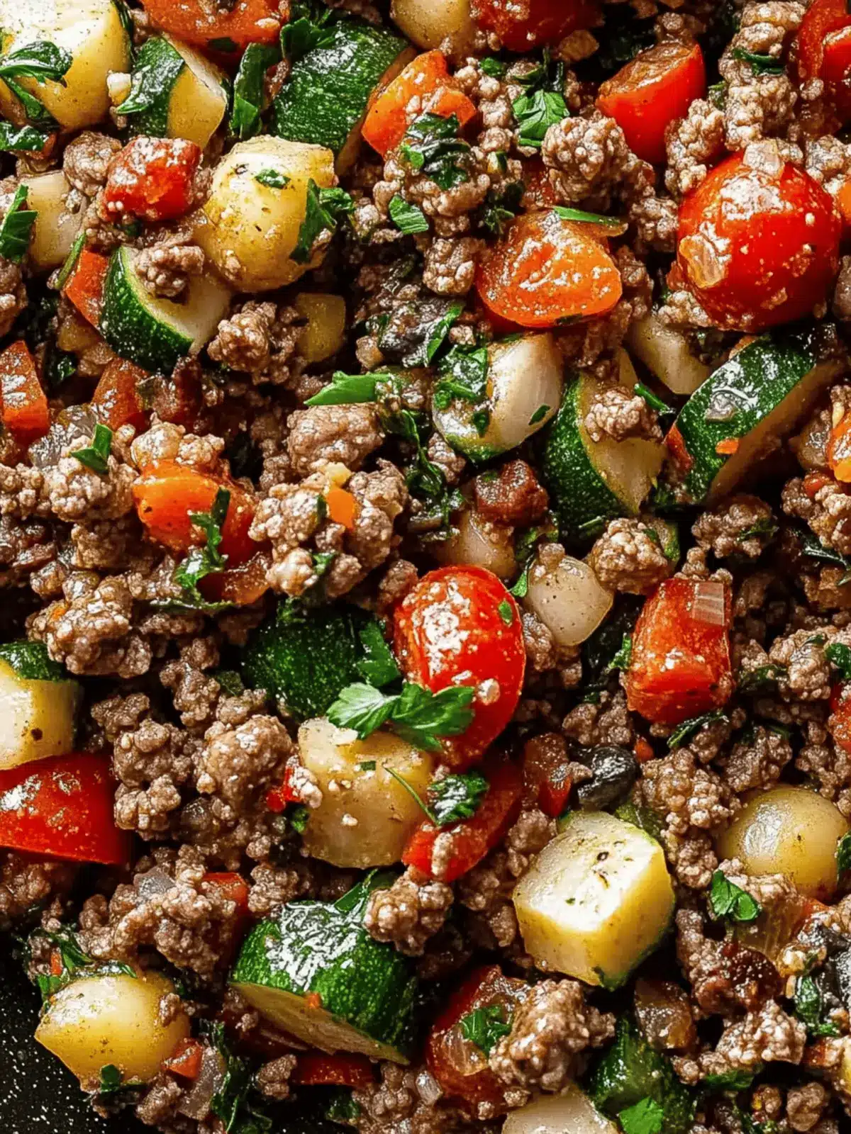 Mediterranean Ground Beef Stir-Fry