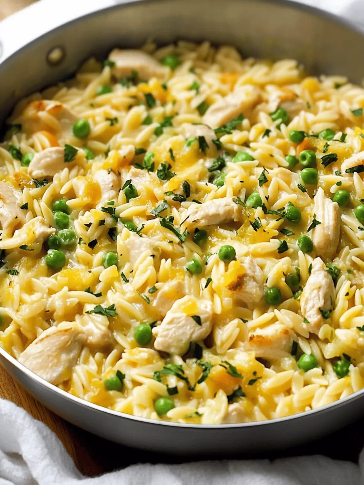 Lemon Chicken Orzo Pasta