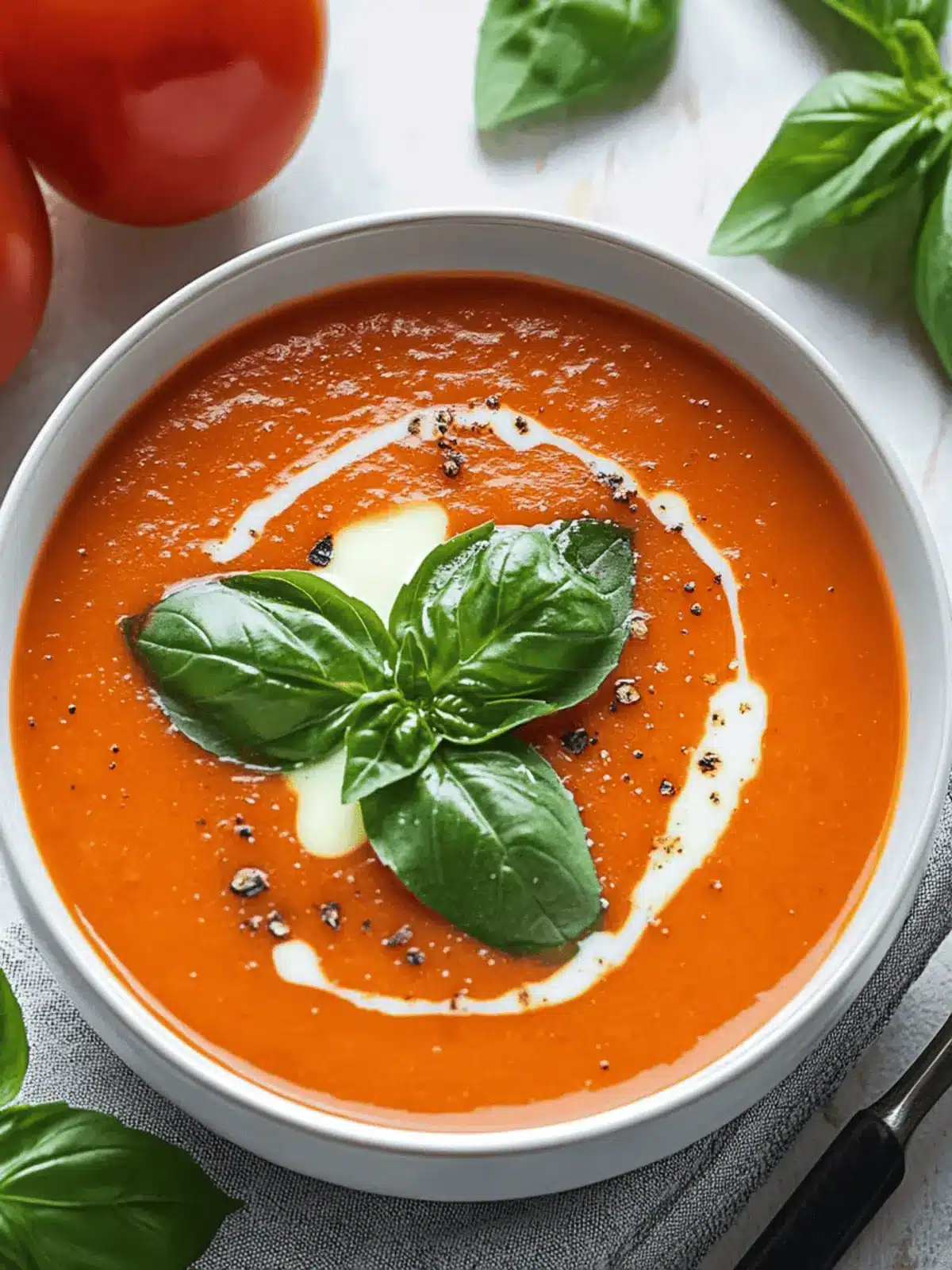Silky Tomato Basil Dream with a Hint of Butter