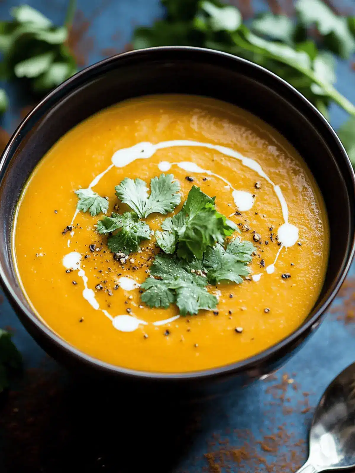 Roasted Kabocha Soup with Ginger and Spices