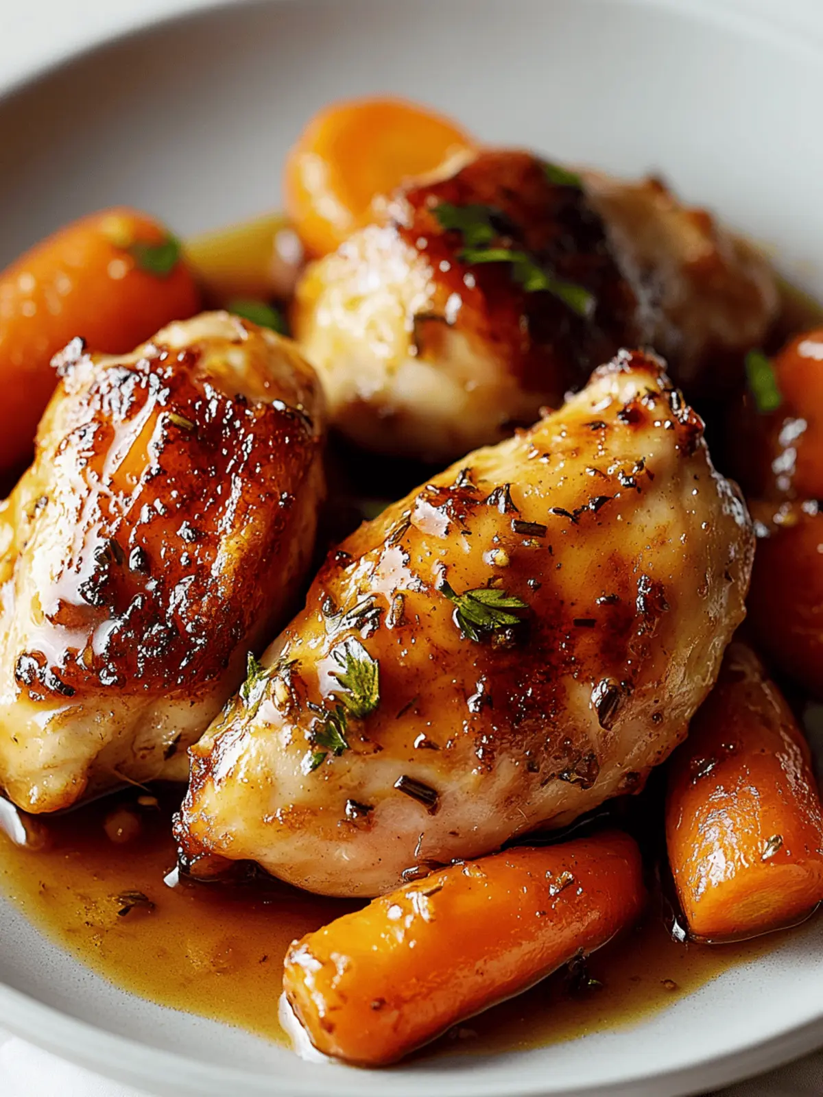 Honey Glazed Carrots & Chicken