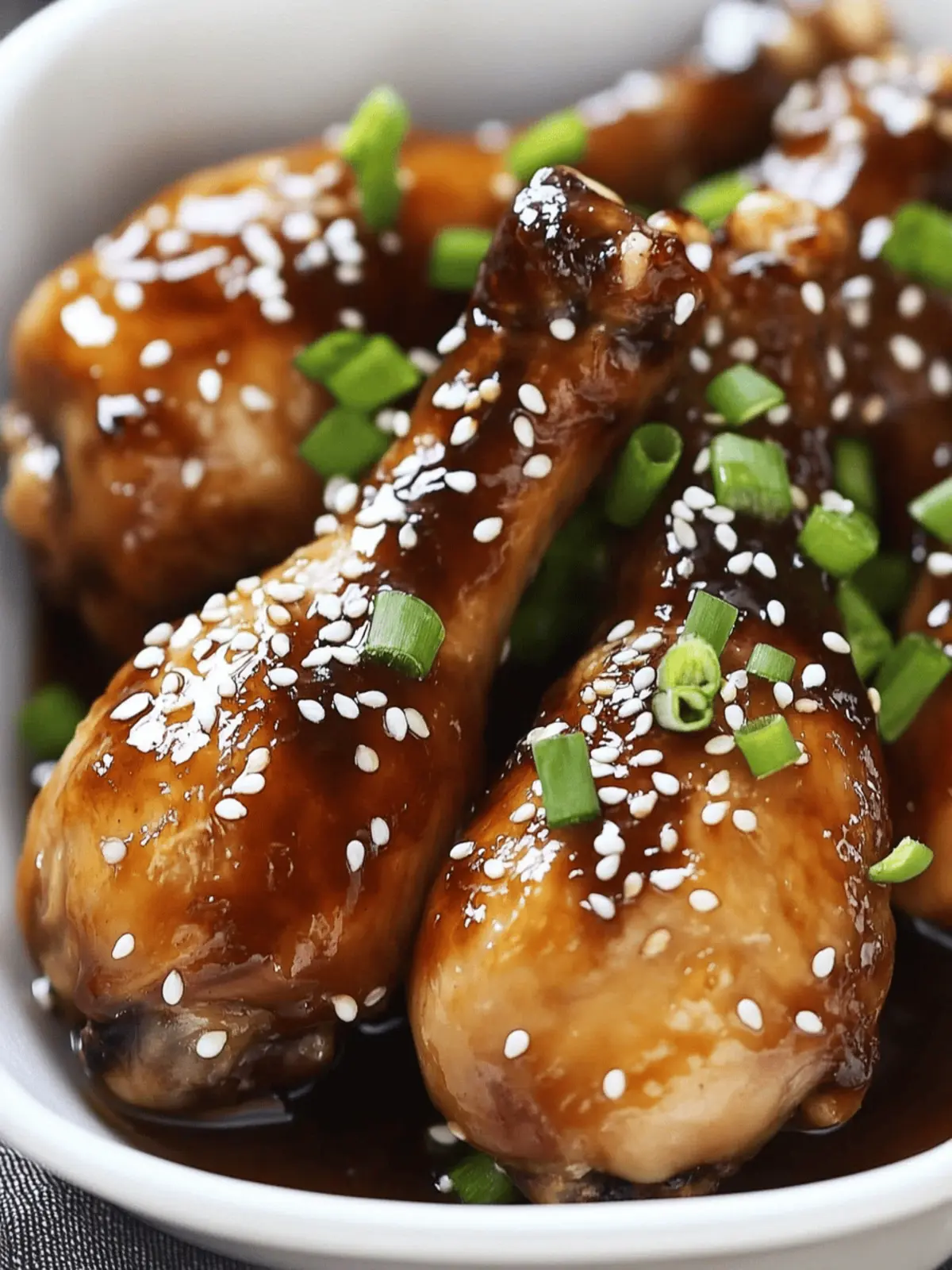 Sticky Japanese Glazed Chicken Drumsticks