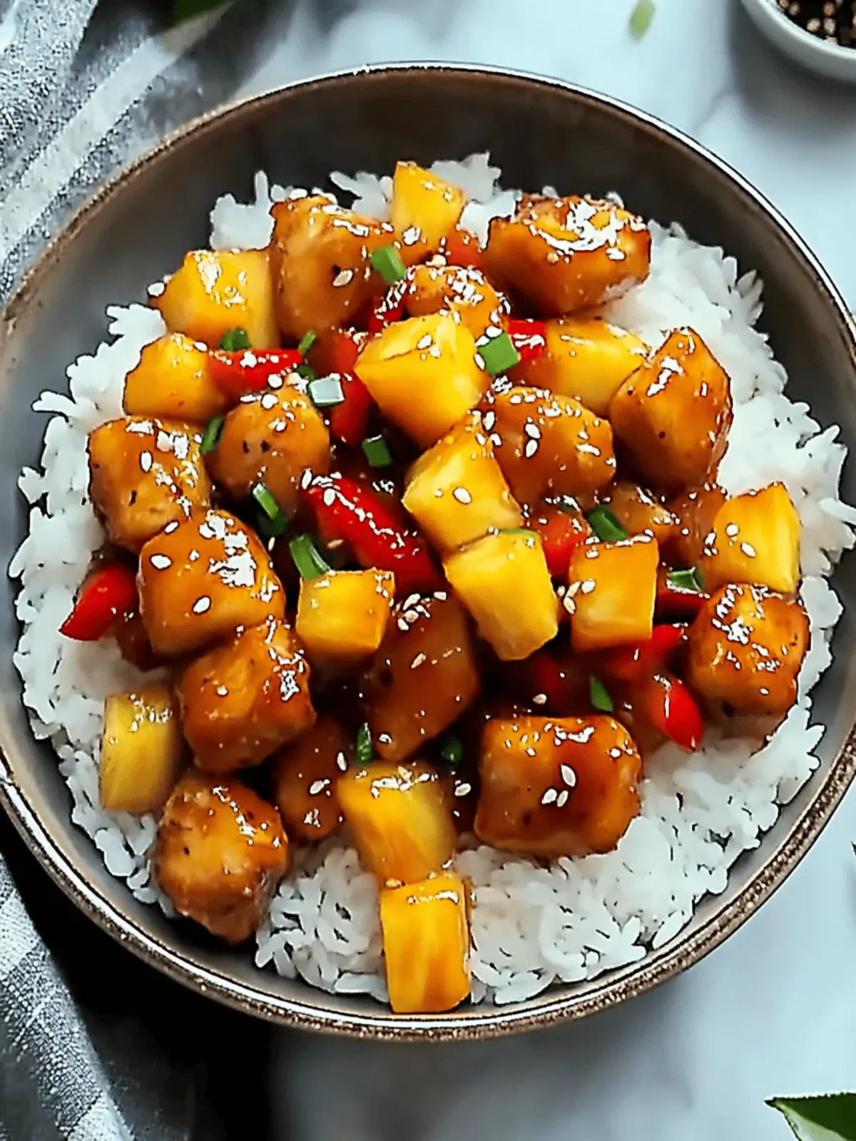 Sweet and Sour Chicken with Pineapple