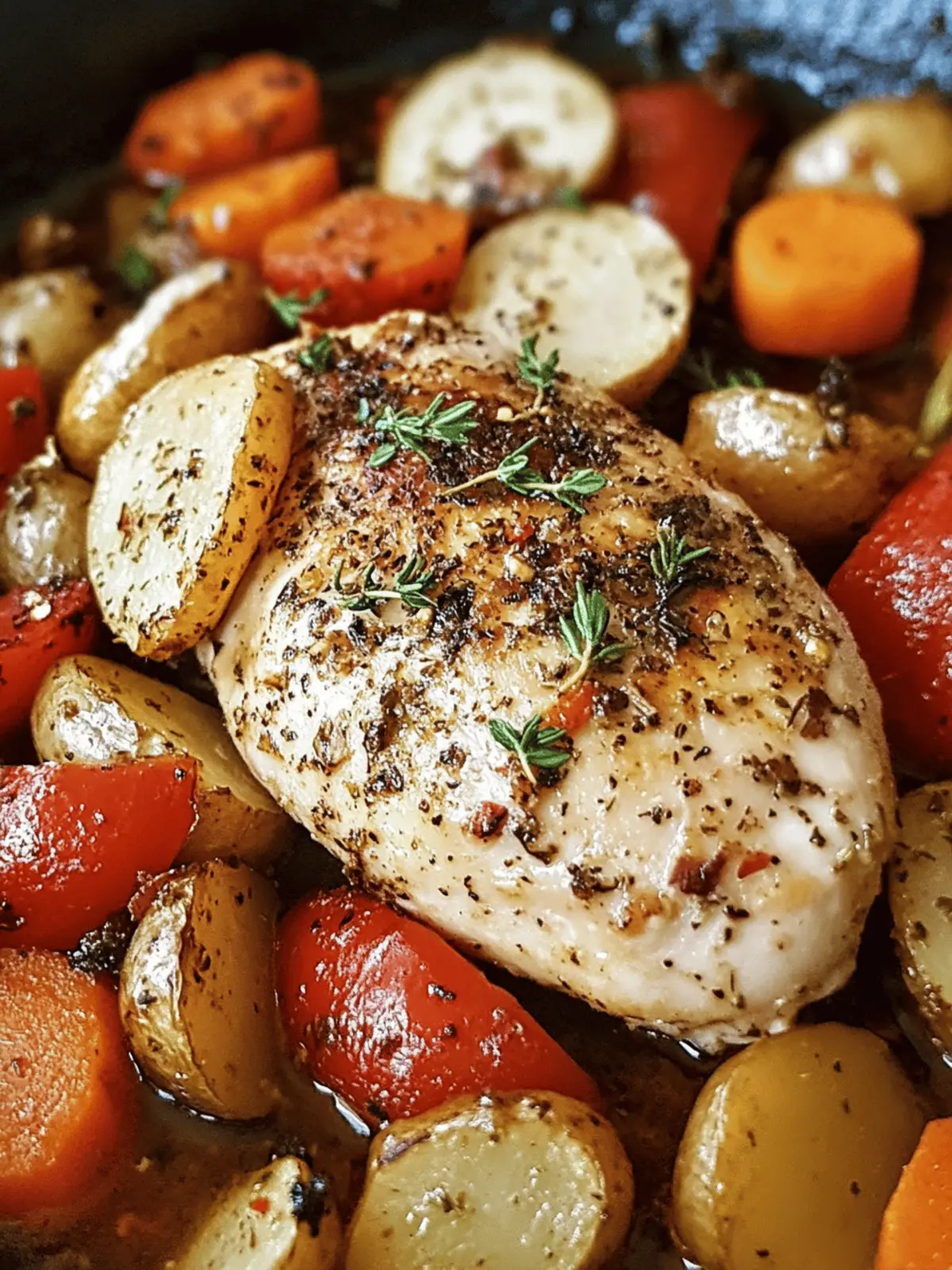 Herb-Roasted Chicken with Garden Vegetables