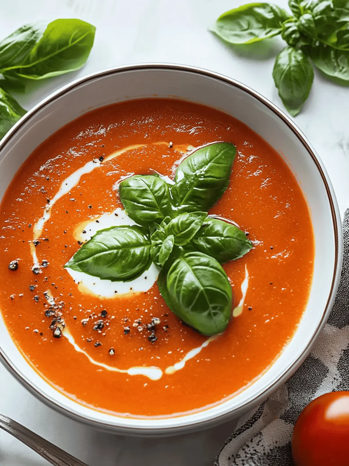 Silky Tomato Basil Dream with a Hint of Butter