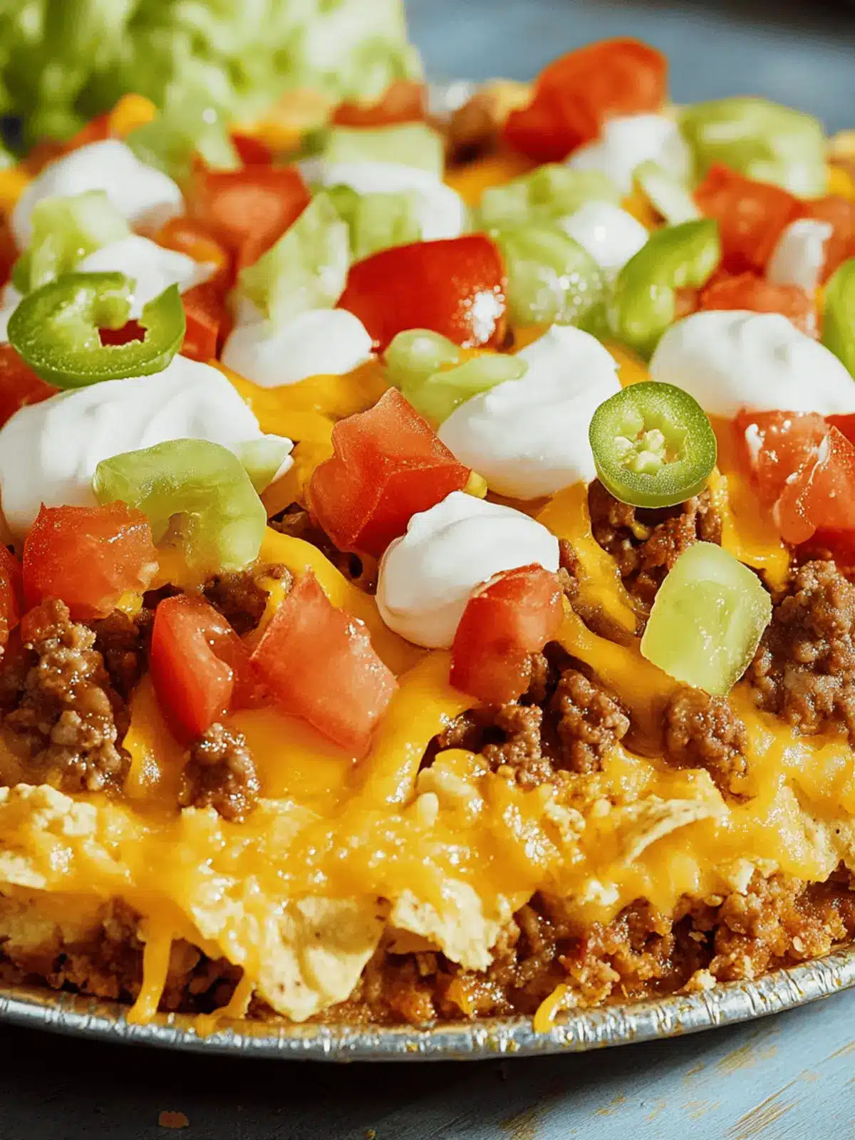 Taco Pie with a Crispy Crust