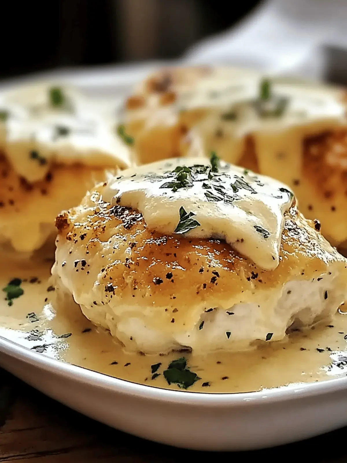Chicken Pillows with Creamy Parmesan Sauce for Cozy Nights
