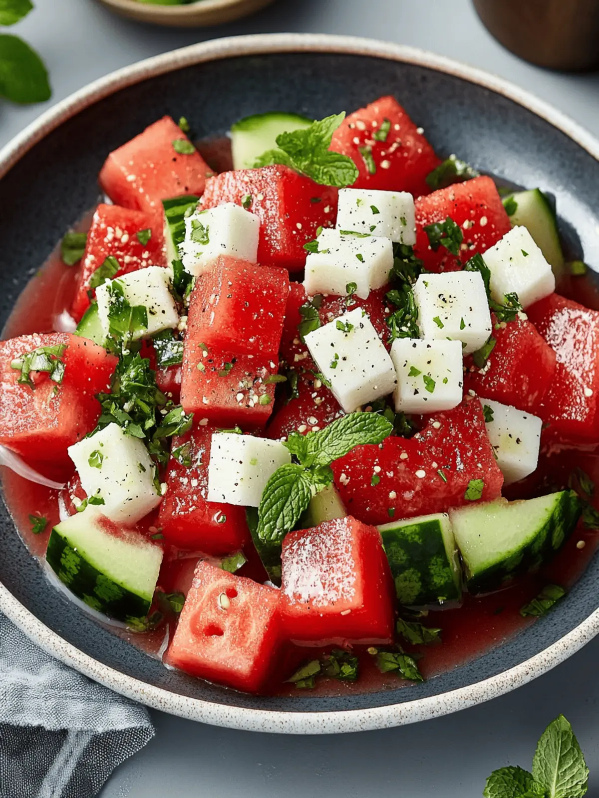 Watermelon Salad: The Ultimate Refreshing Summer Delight 2 Watermelon Salad: The Ultimate Refreshing Summer Recipe